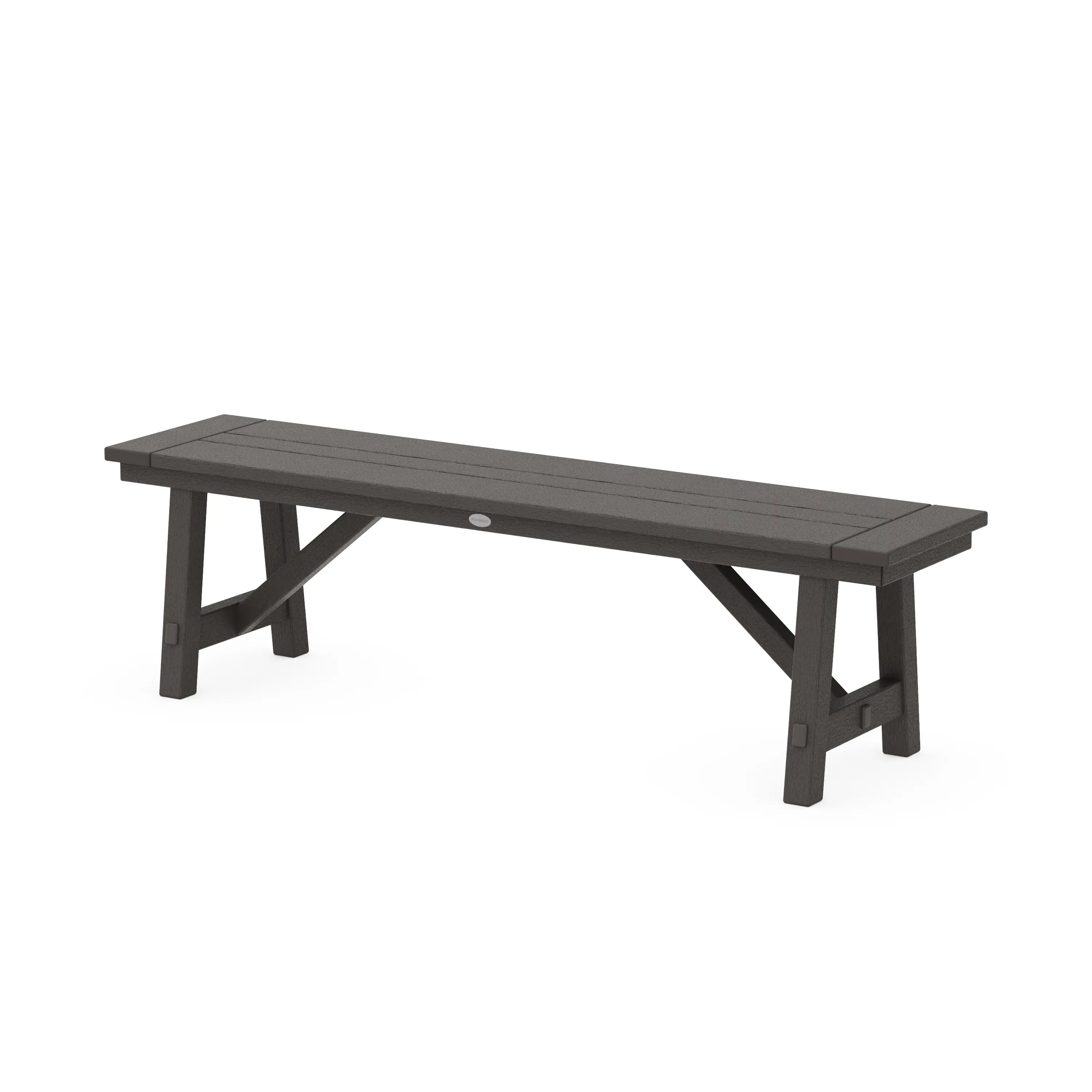 60" Farmhouse Backless Bench - Image 9