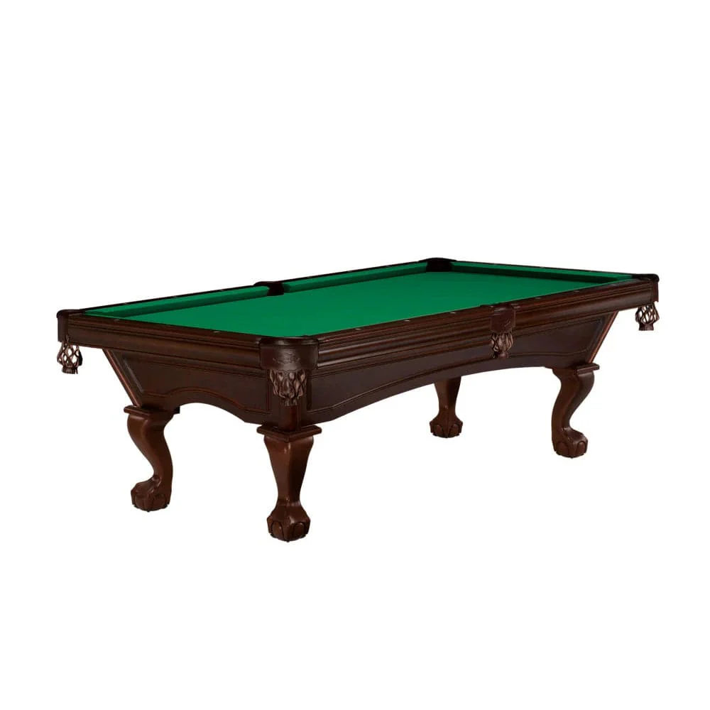 8' Brunswick Allenton Pool Table W/ Ball & Claw Legs - Espresso
