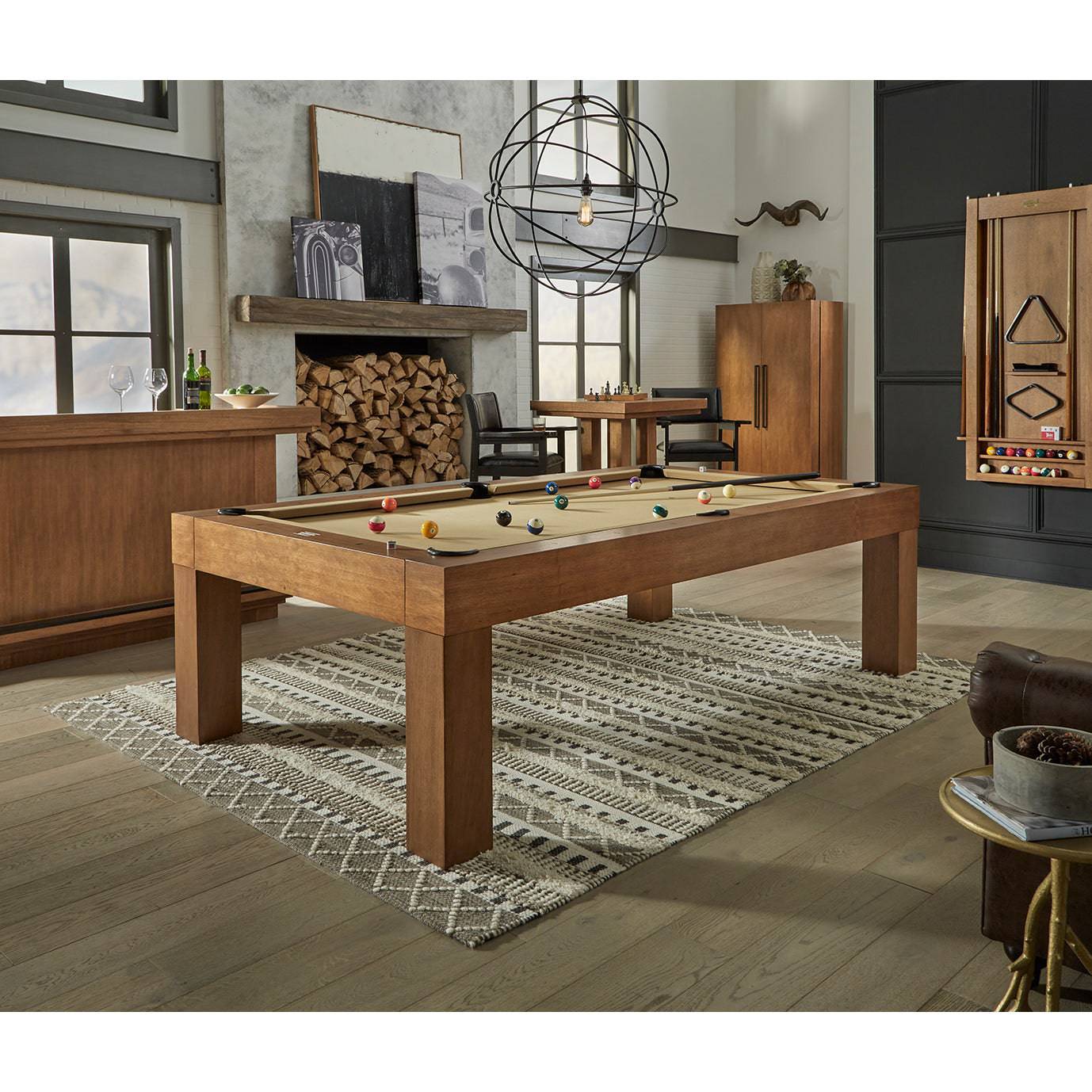 8’ American Heritage Alta Pool Table - Brushed Walnut - Image 3