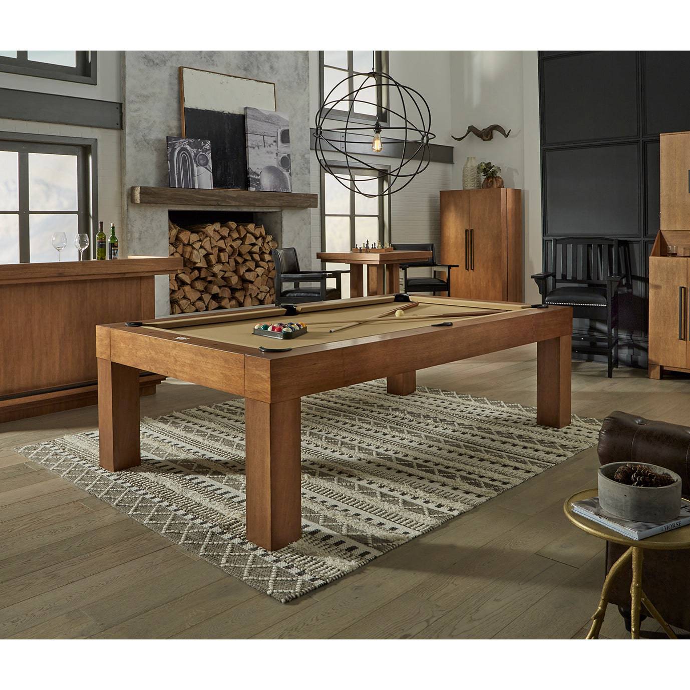 8’ American Heritage Alta Pool Table - Brushed Walnut - Image 4