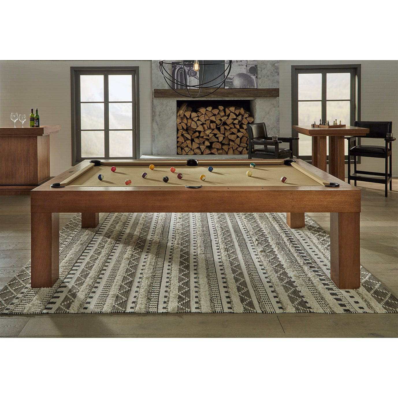 8’ American Heritage Alta Pool Table - Brushed Walnut - Image 5