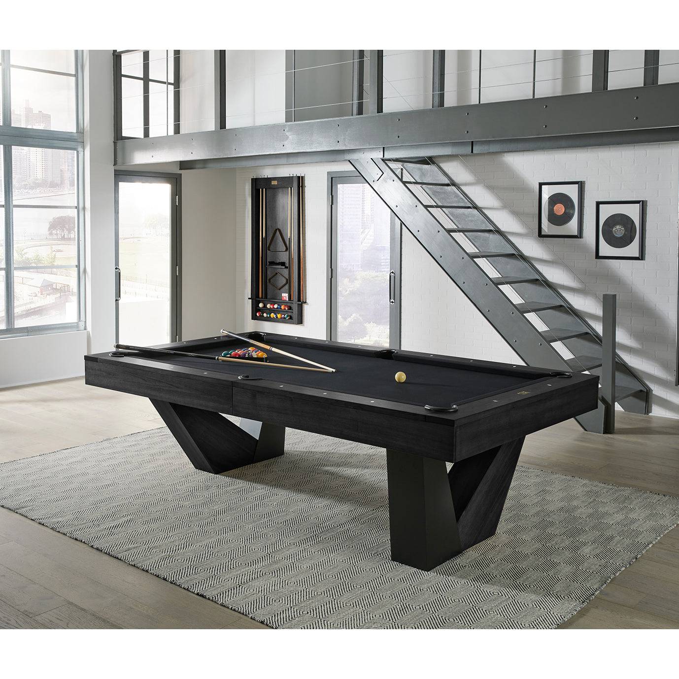 8’ American Heritage Annex Pool Table - Black Ash - Image 4