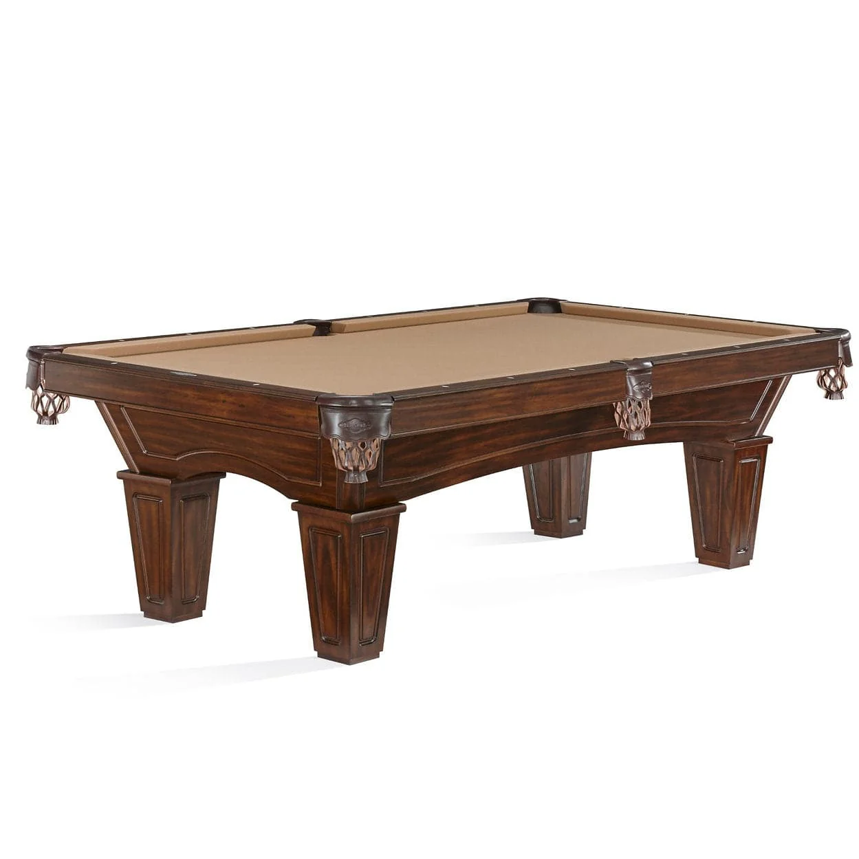 7' Brunswick Allenton Pool Table W/ Tapered Legs - Tuscana