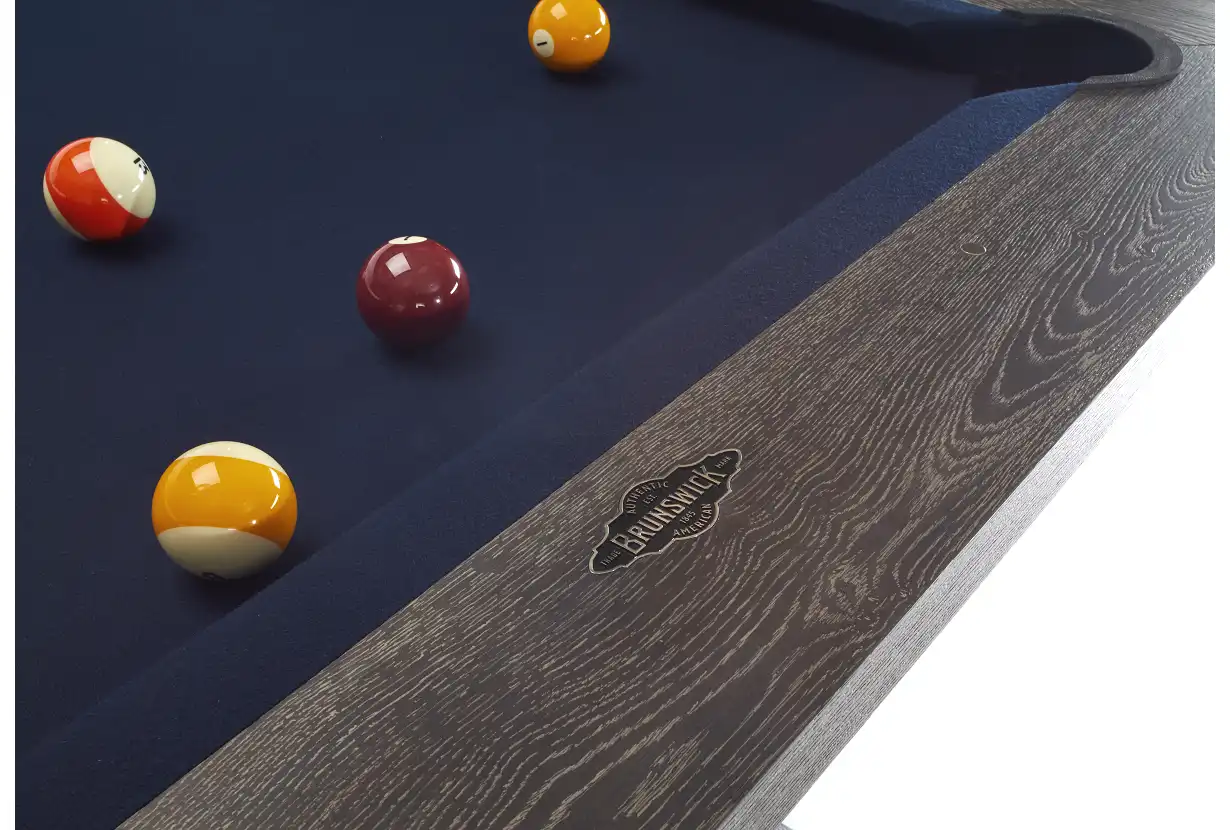 8' Brunswick Brescia Pool Table - Dark Charcoal - Image 5