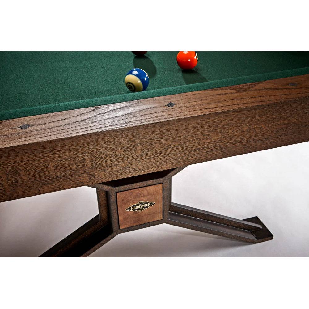 8' Brunswick Dameron Pool Table - Nutmeg - Image 3