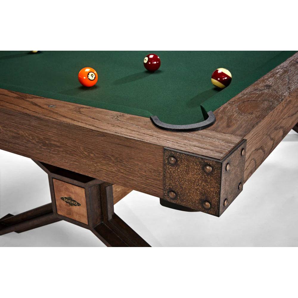 8' Brunswick Dameron Pool Table - Nutmeg - Image 6