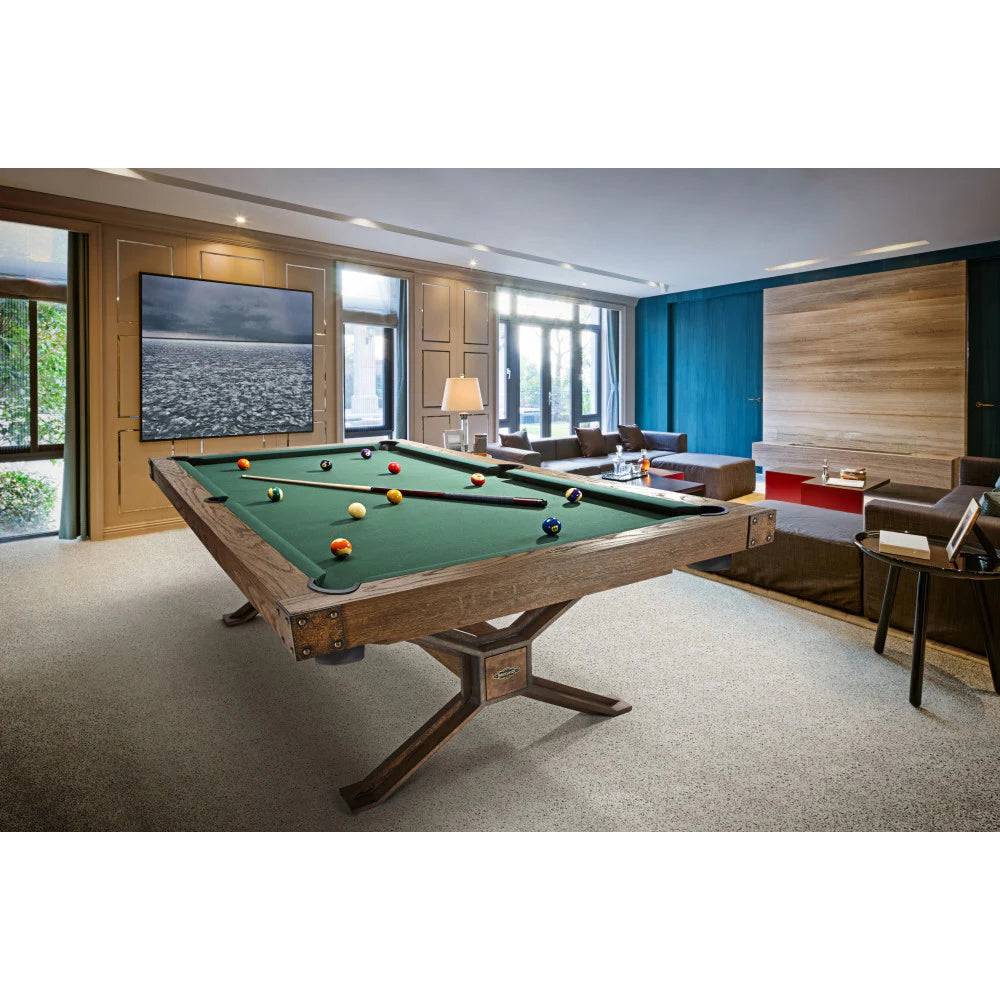 8' Brunswick Dameron Pool Table - Nutmeg - Image 7