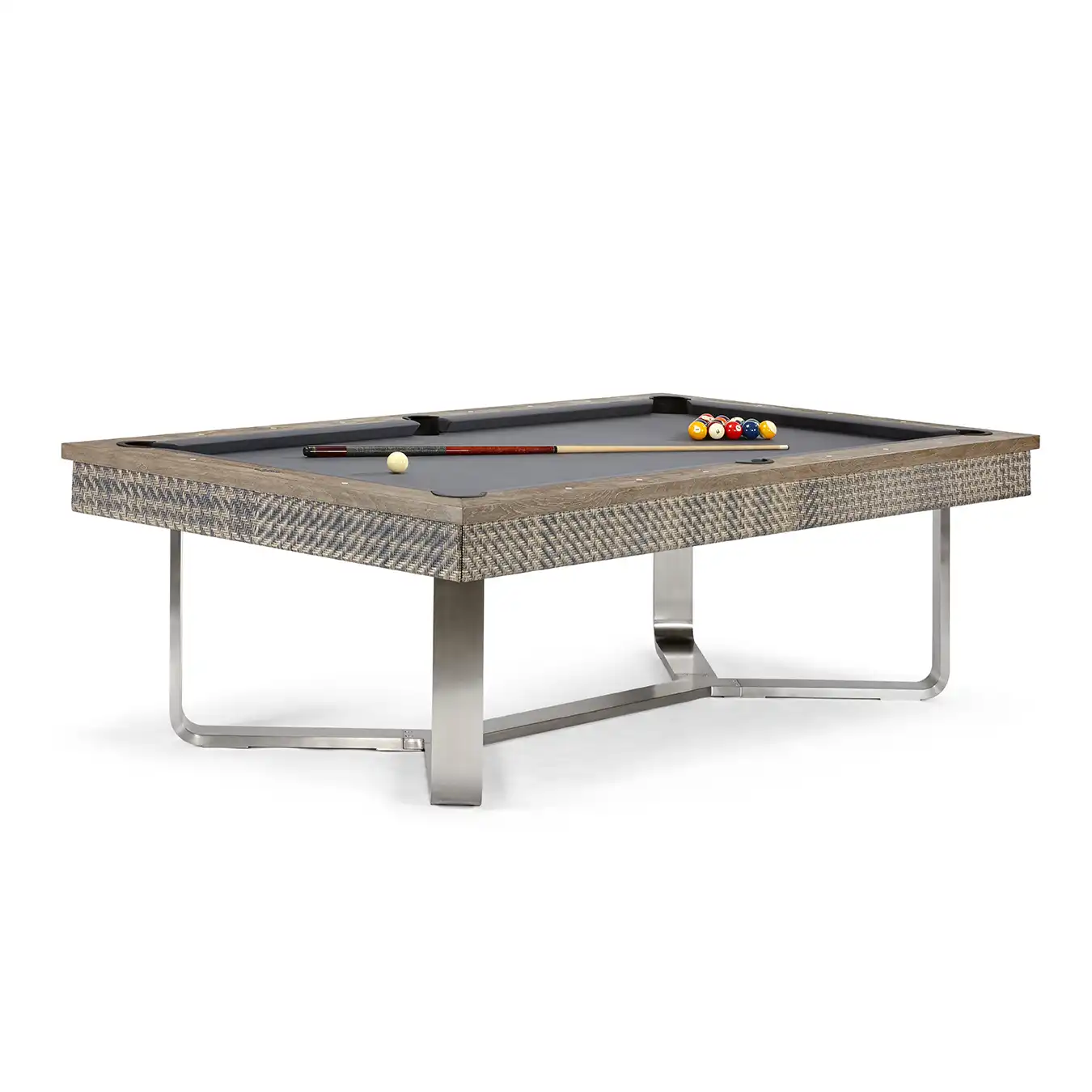 8' Brunswick The Bali Pool Table - Grey Teak