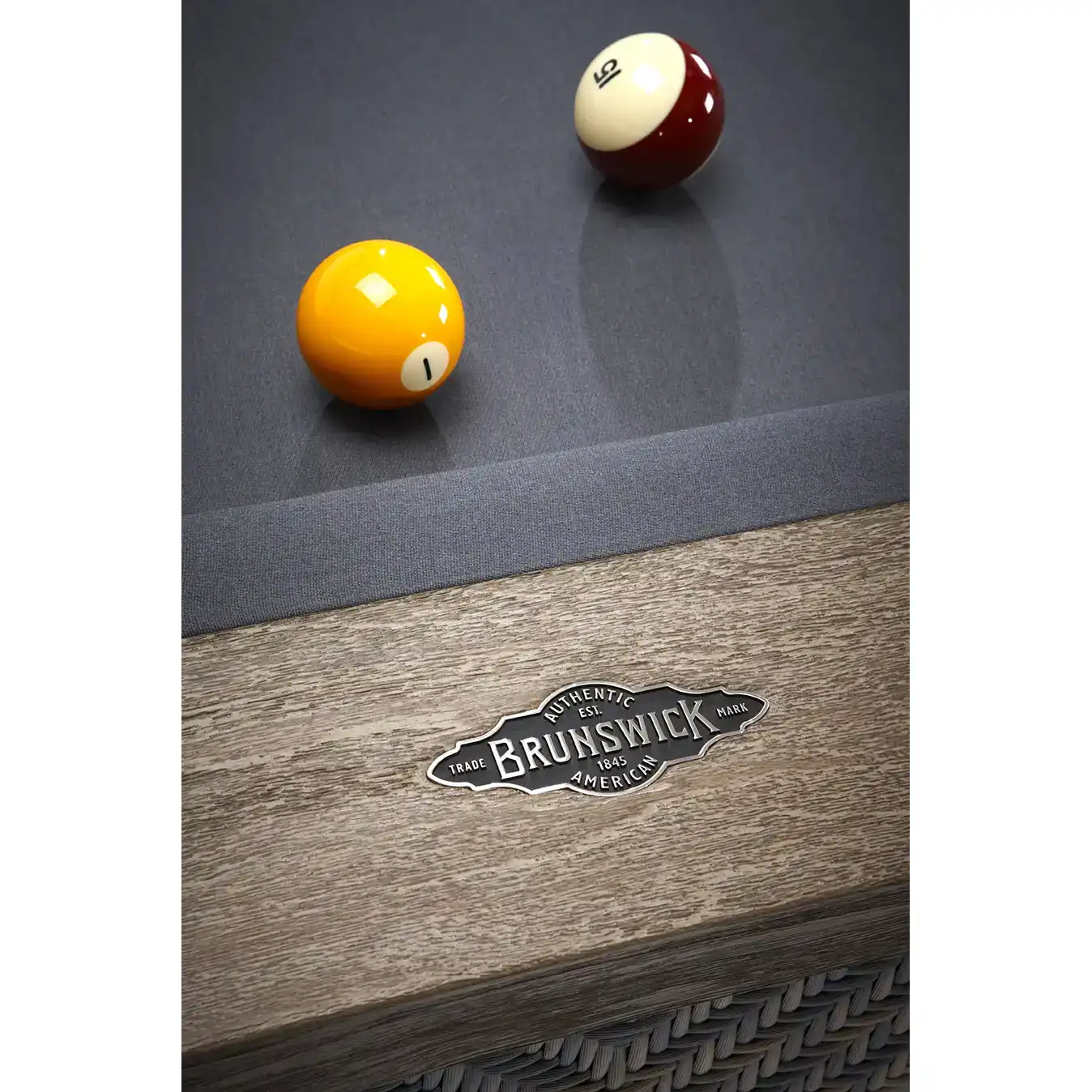 8' Brunswick The Bali Pool Table - Grey Teak - Image 6
