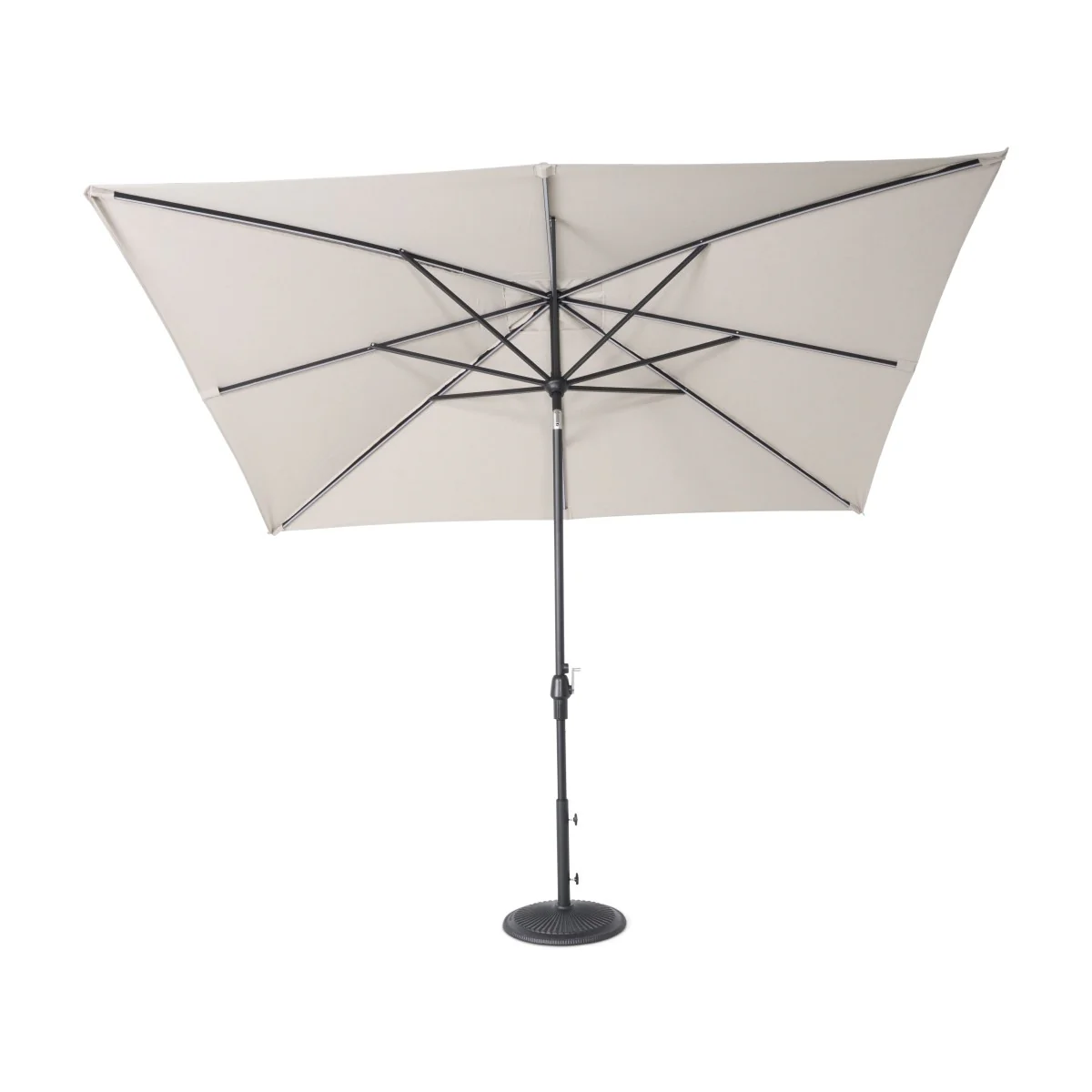 8'x10' Designer Rectangle - Infinite 360° Auto Tilt Solar Lux Umbrella - Cast Ash - Image 3