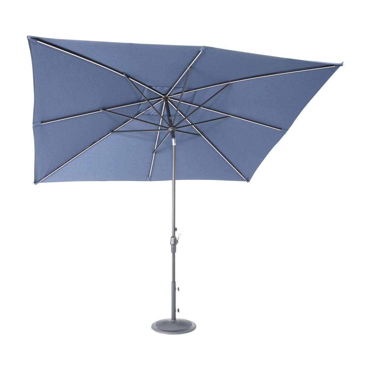 8'x10' Designer Rectangle - Infinite 360° Auto Tilt Solar Lux Umbrella - Indigo - Image 4