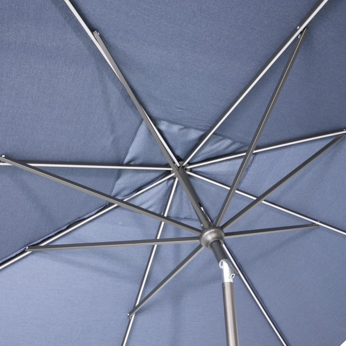 8'x10' Designer Rectangle - Infinite 360° Auto Tilt Solar Lux Umbrella - Indigo - Image 5