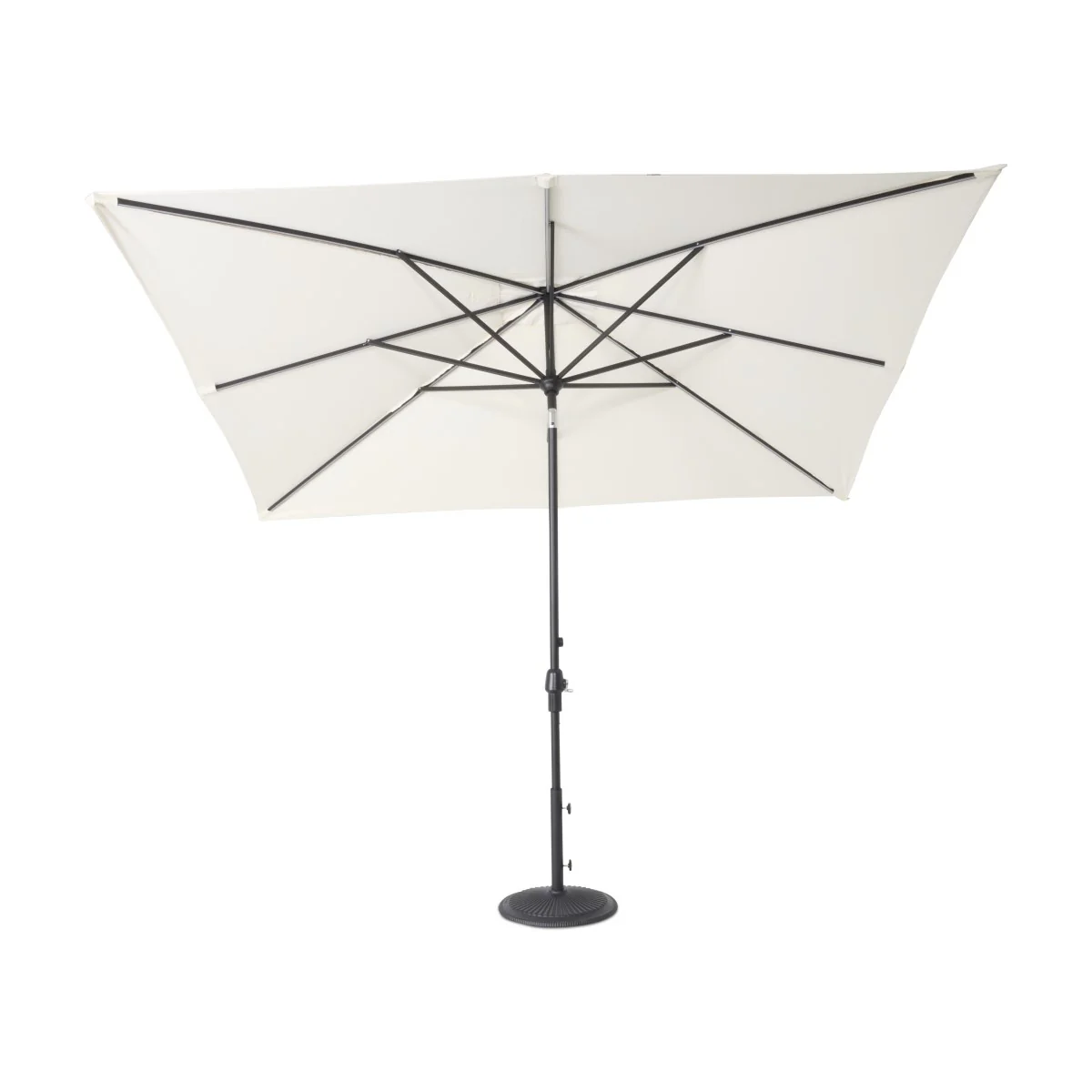 8'x10' Designer Rectangle - Infinite 360° Auto Tilt Solar Lux Umbrella - Natural - Image 3