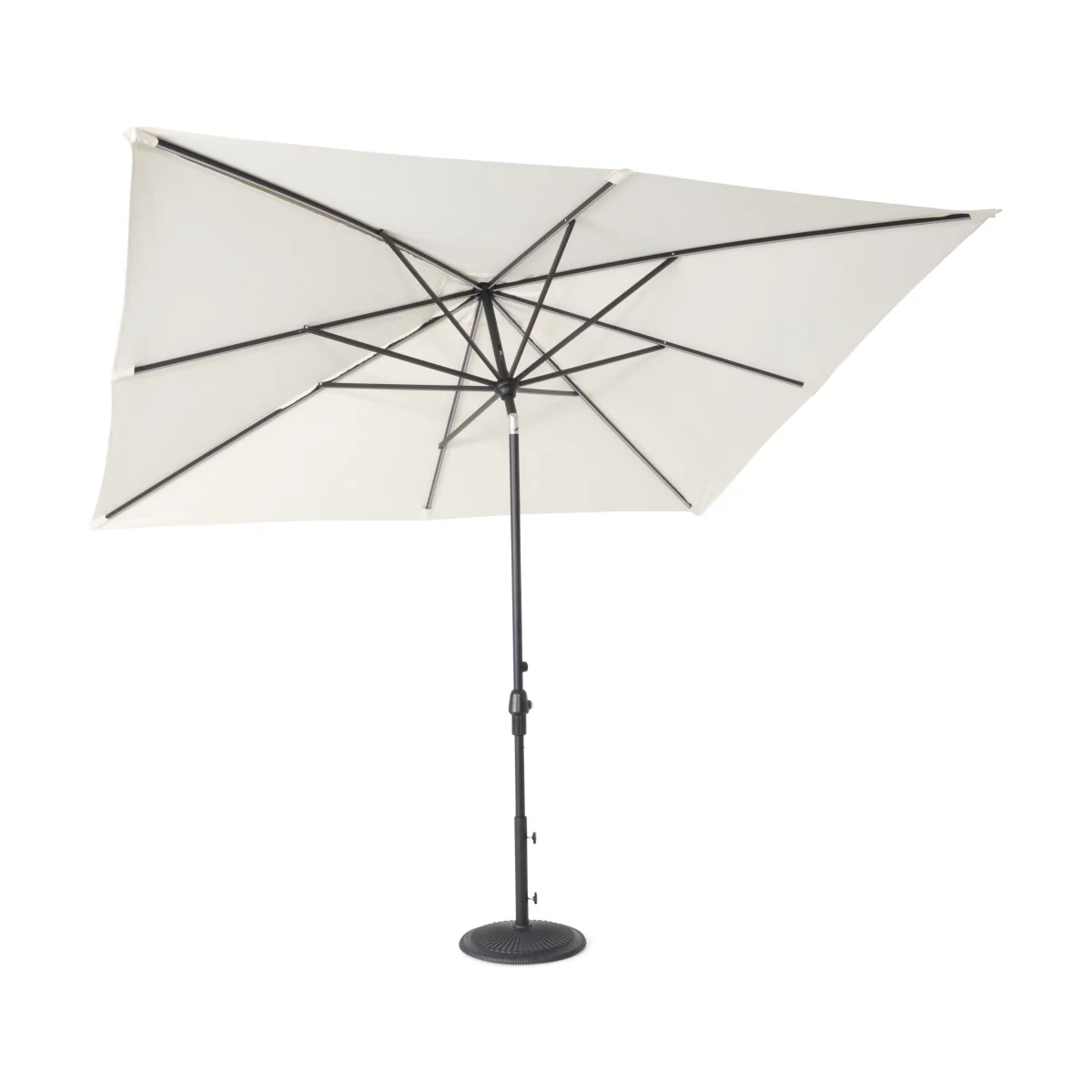8'x10' Designer Rectangle - Infinite 360° Auto Tilt Solar Lux Umbrella - Natural - Image 4