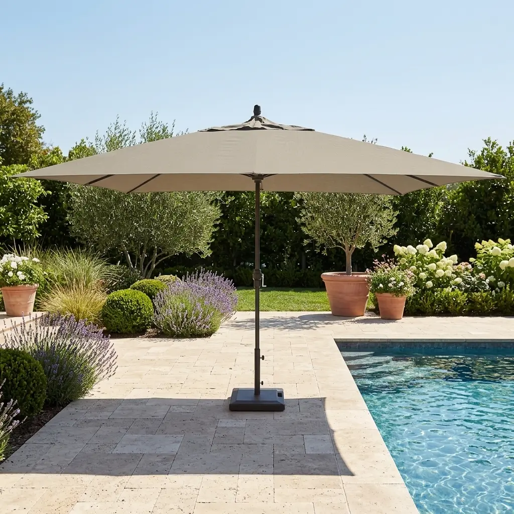 8'x11' Designer Umbrella - Heather Beige
