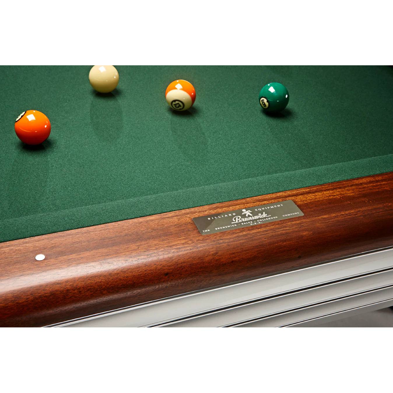 8' Brunswick Centennial Pool Table W/ Drop Pockets - Rosewood - Image 3
