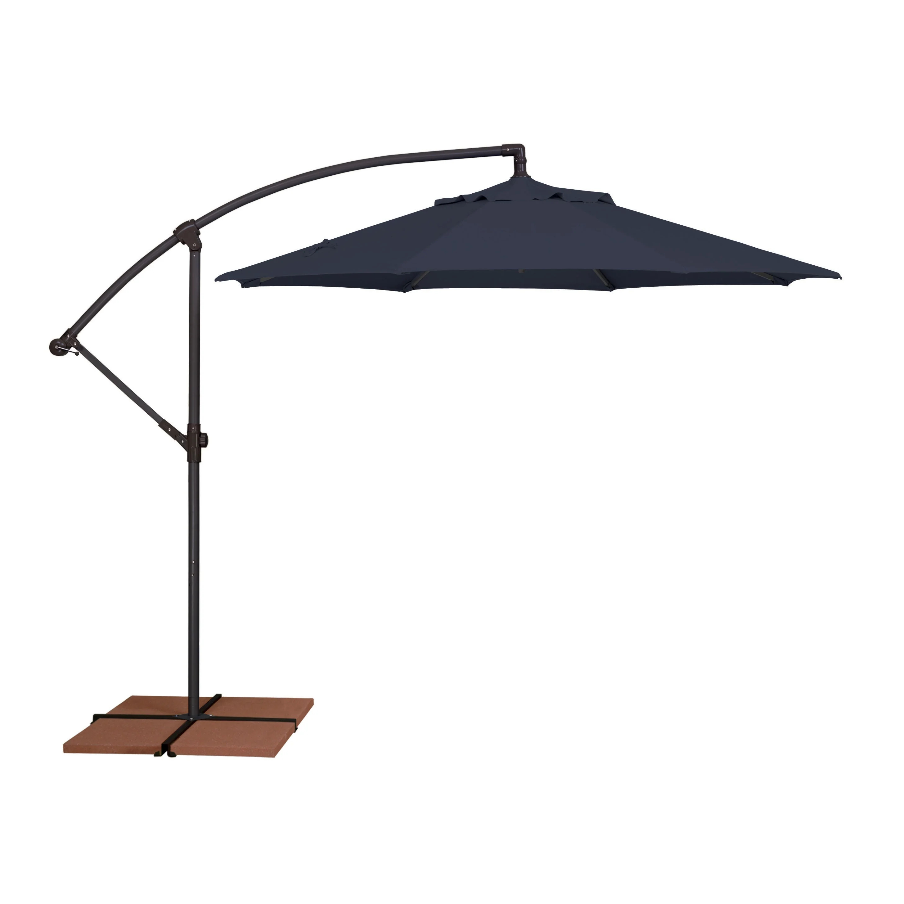 9' Classic Octagon Non-Tilt Cantilever Umbrella - Navy - Image 2