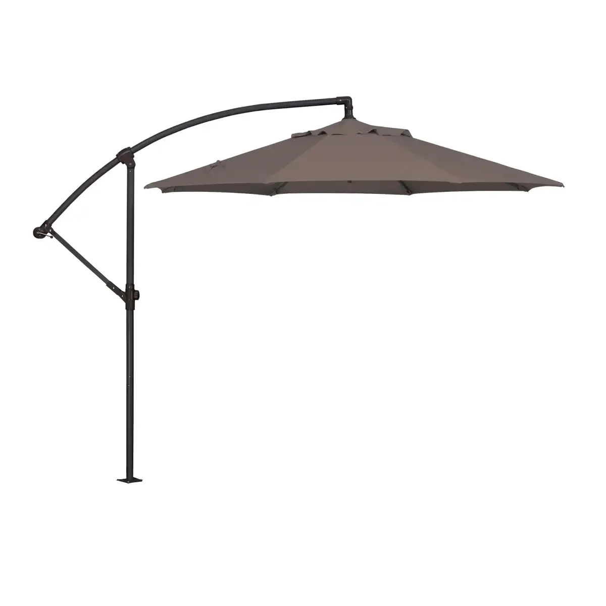 9' Classic Octagon Non-Tilt Cantilever Umbrella - Taupe - Image 3