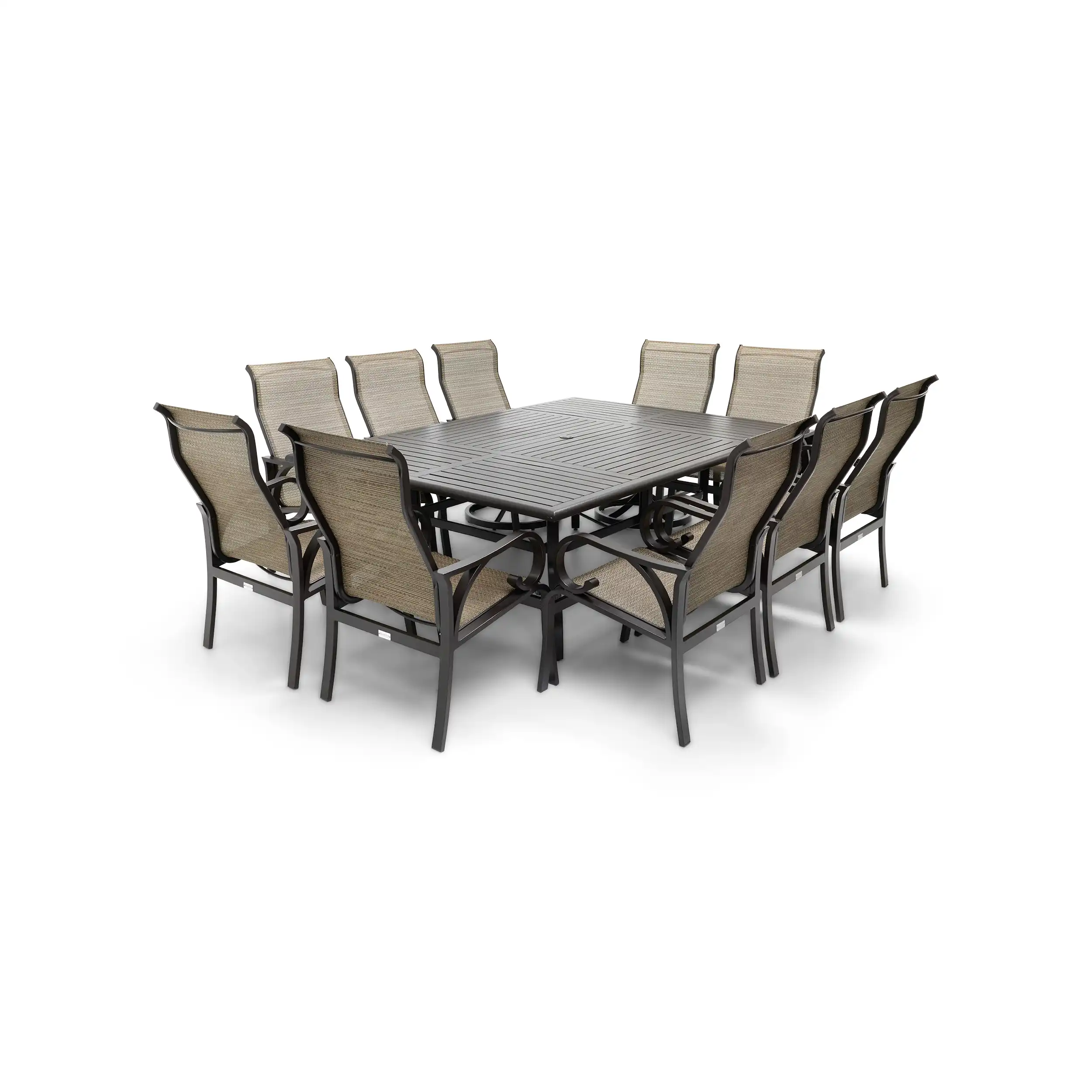 Aberdeen 11 Piece Dining Group W/ 60"x84" Rect. Table - Image 2