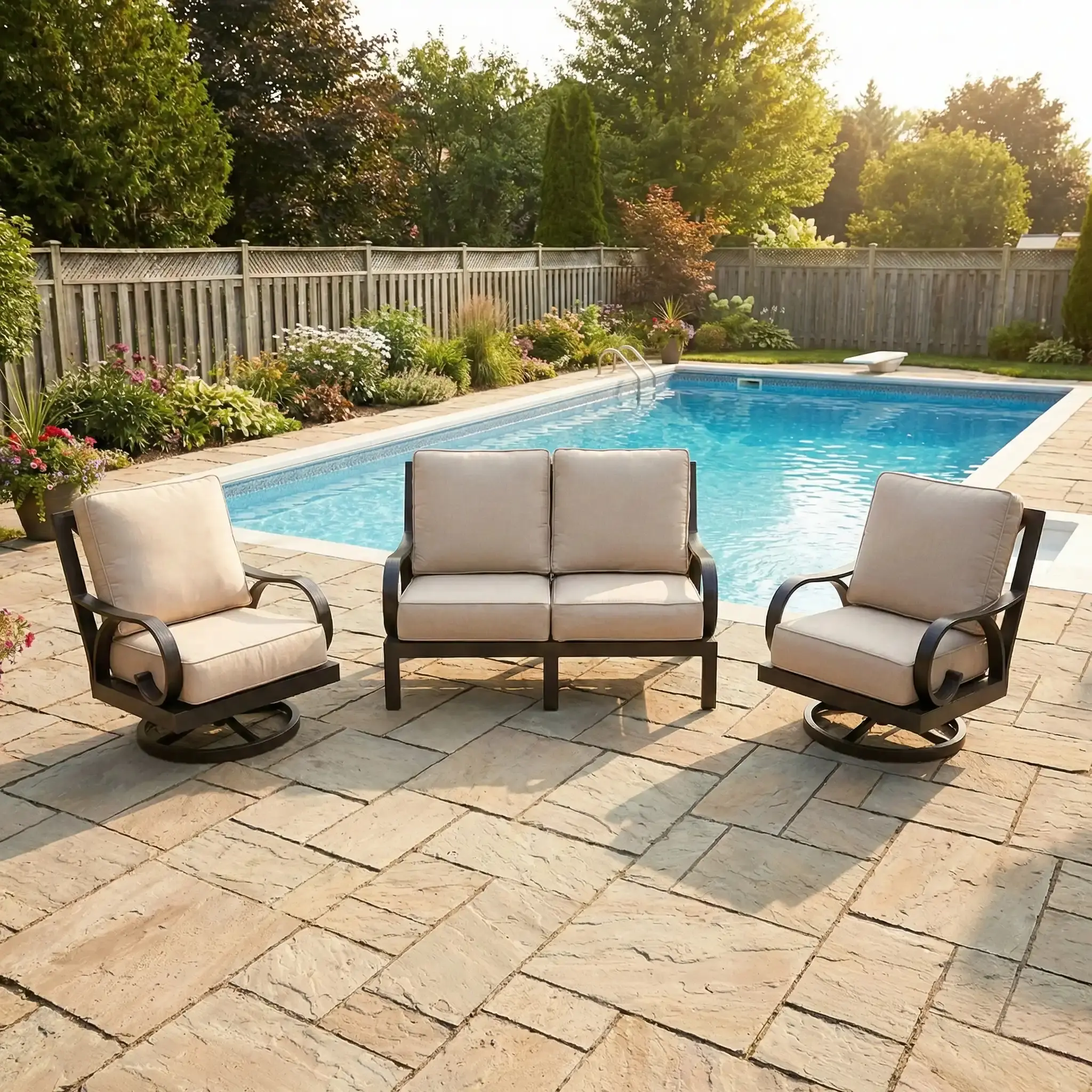 Aberdeen 3 Piece Loveseat Group