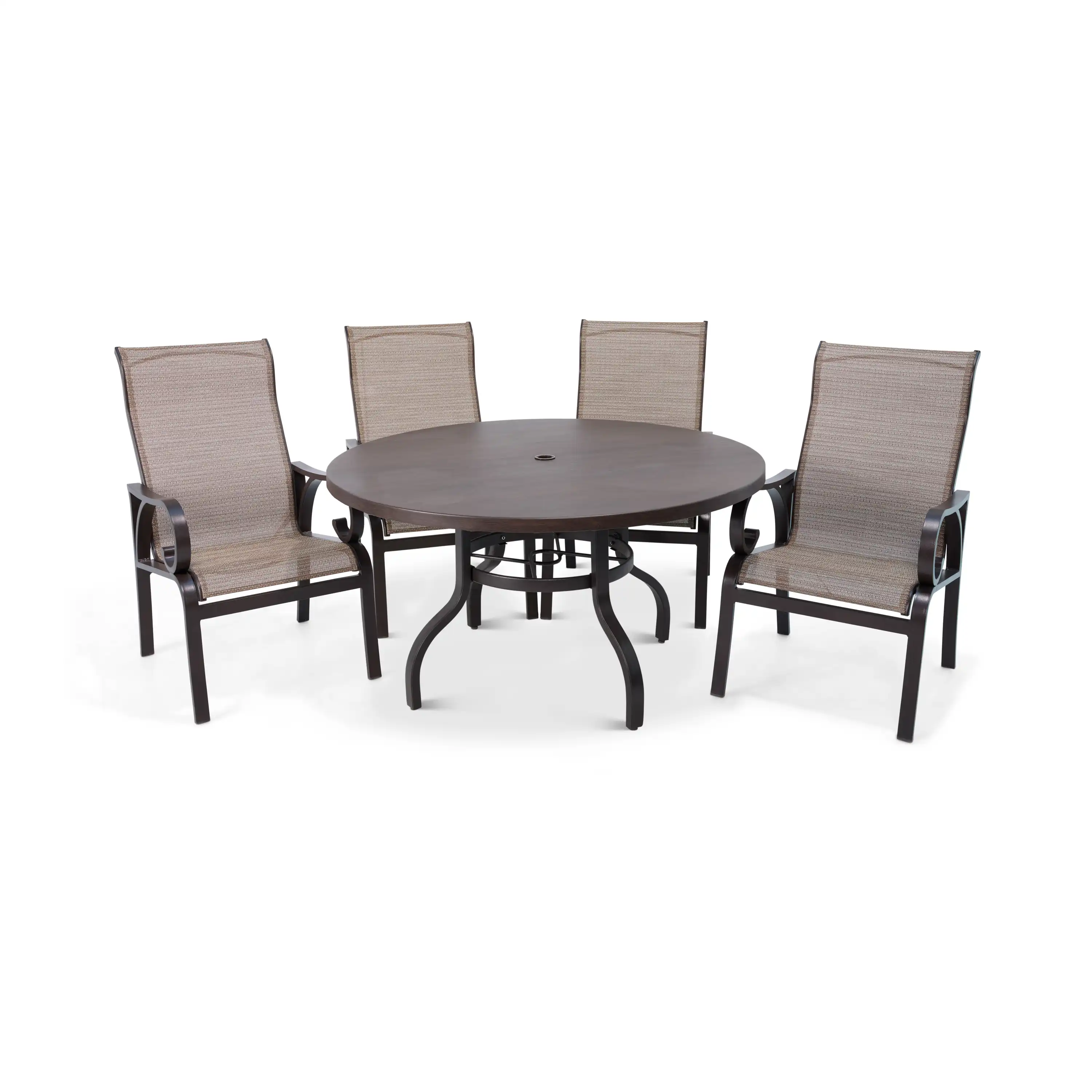 Aberdeen 5 Piece Erie Etched Dining Group - Image 2