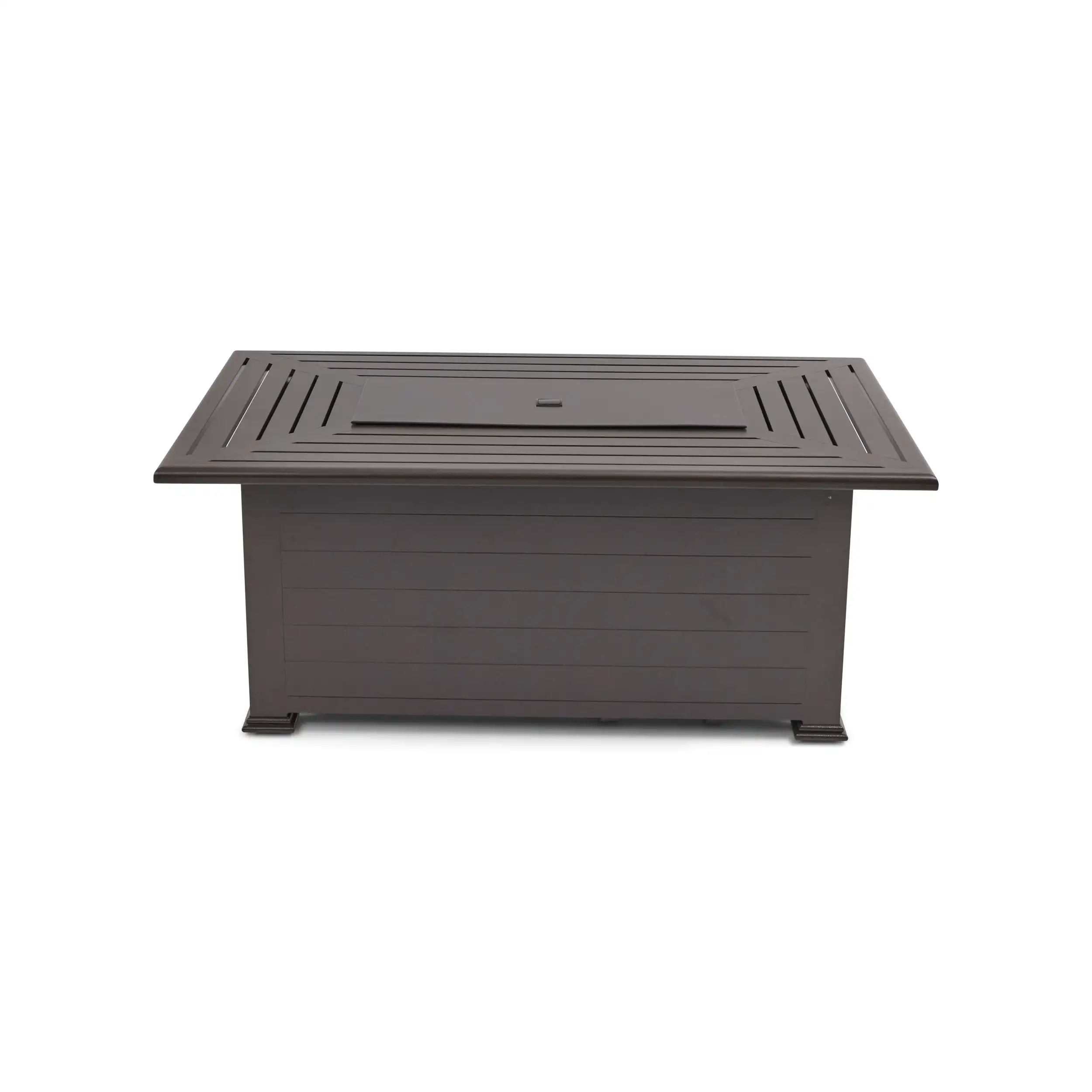 36"x58" Farnham Brown Fire Table W/ Lid - Image 8