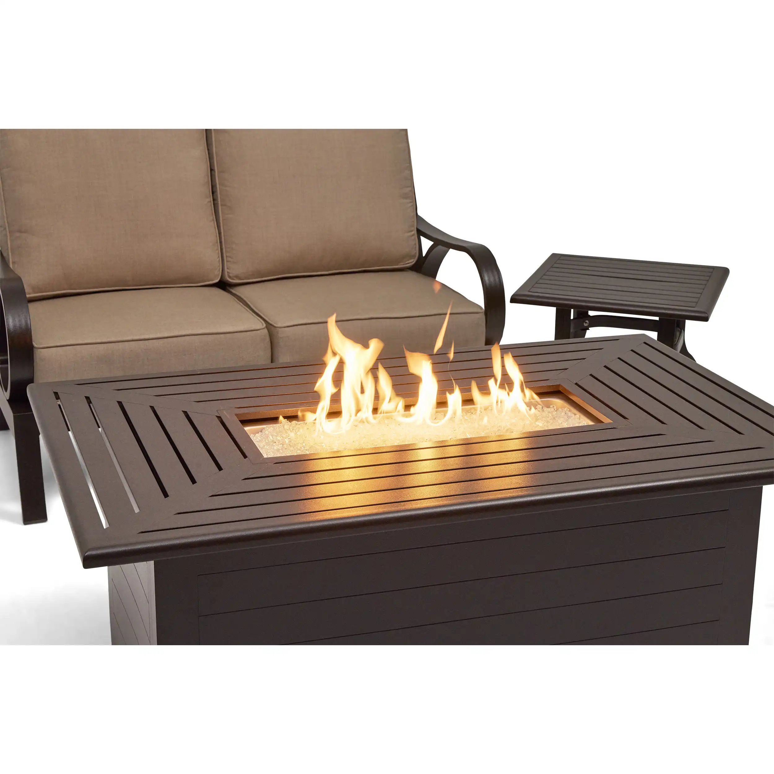 Aberdeen 5 Piece Loveseat Firepit/Chat Group - Image 6