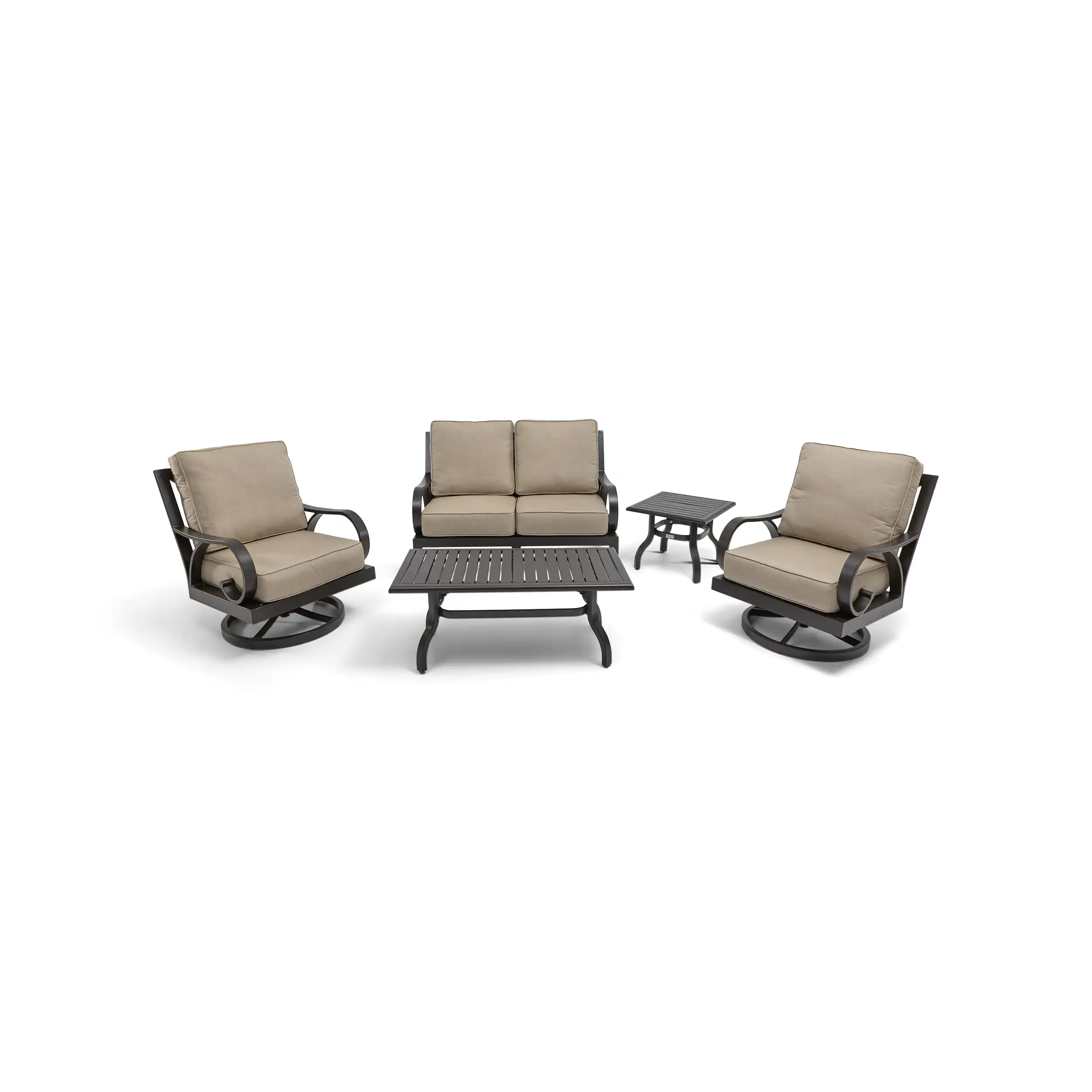 Aberdeen 5 Piece Loveseat Chat Group - Image 3