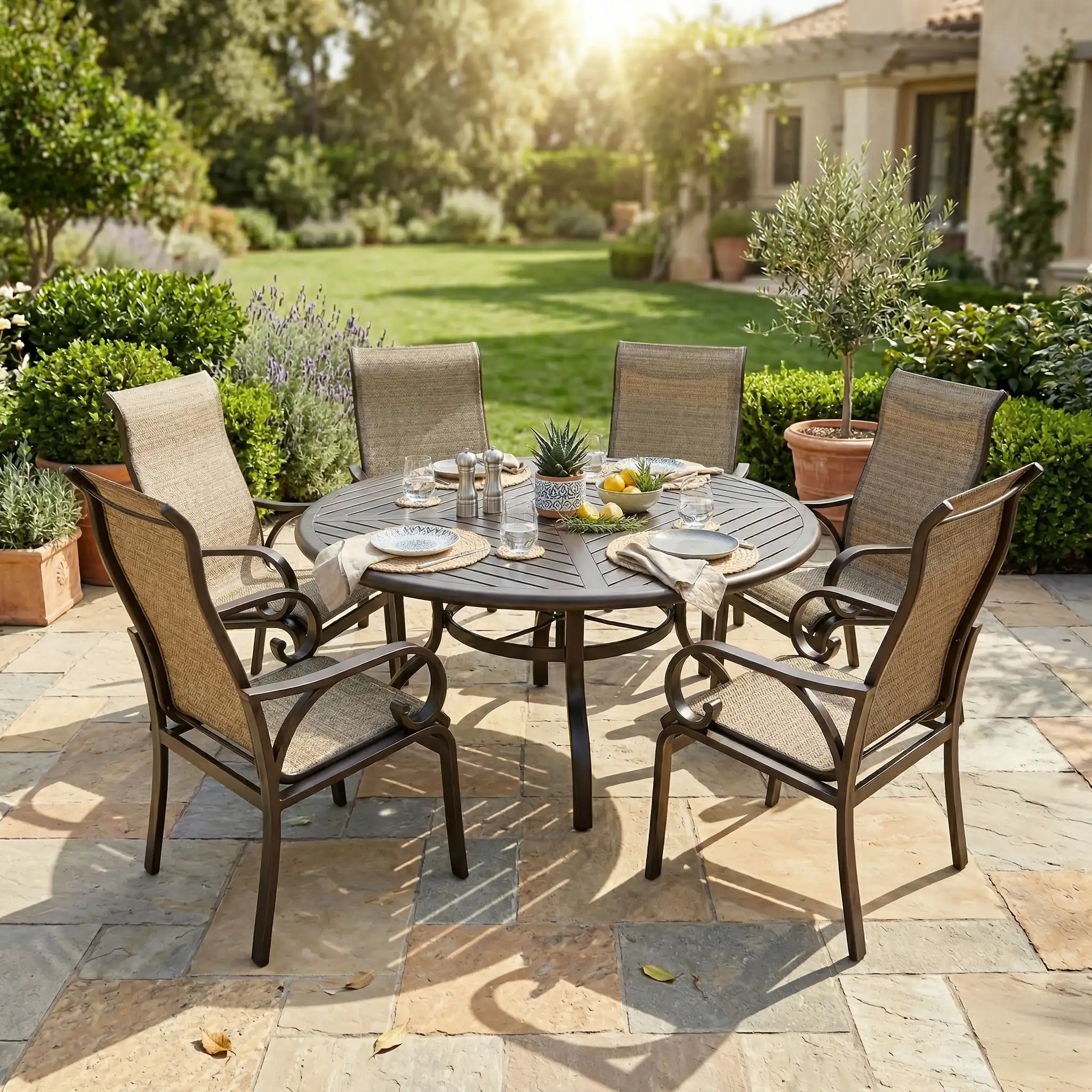 Aberdeen 7 Piece Round Dining Group
