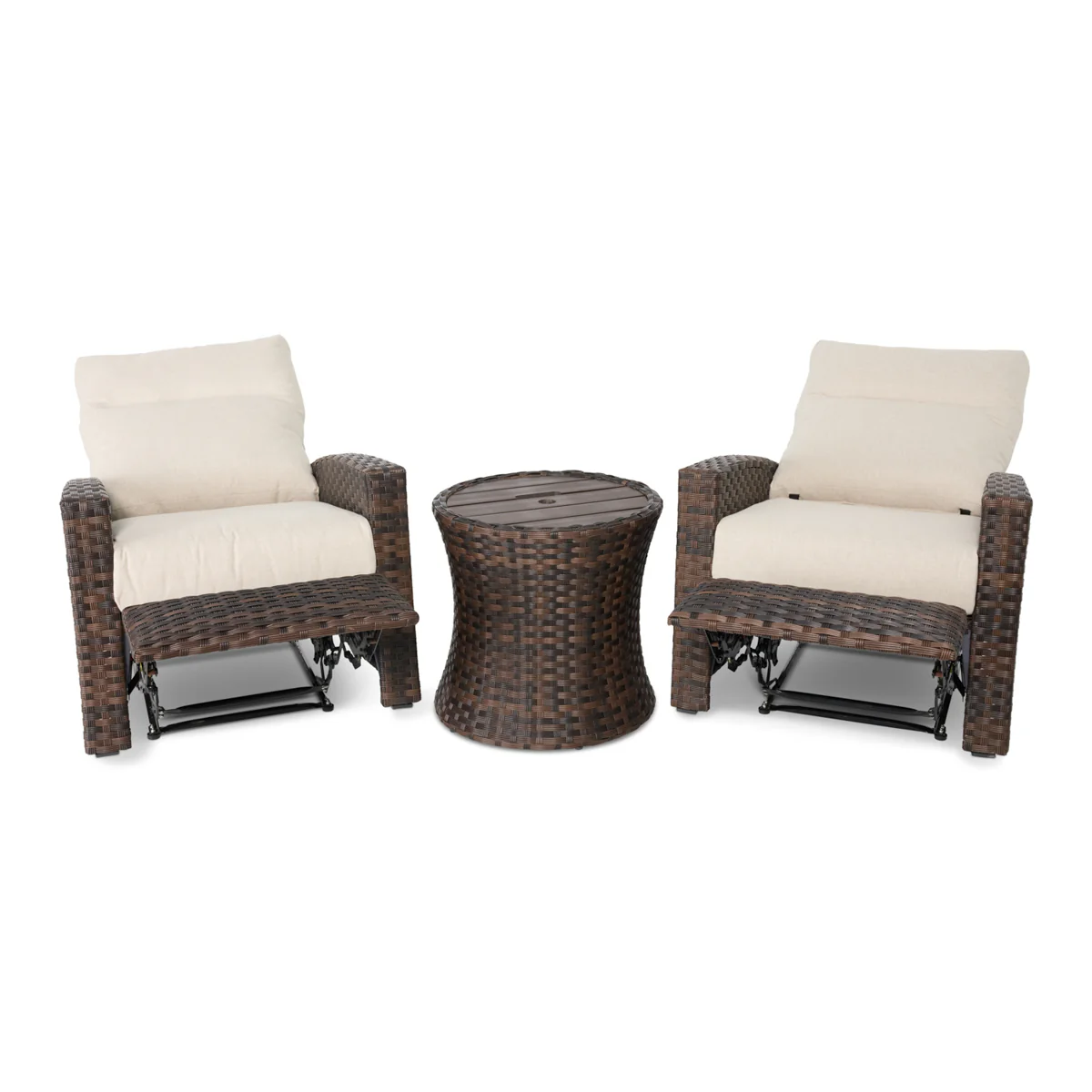 Arcadia 3 Piece Recliner Group - Dark Brown - Image 4