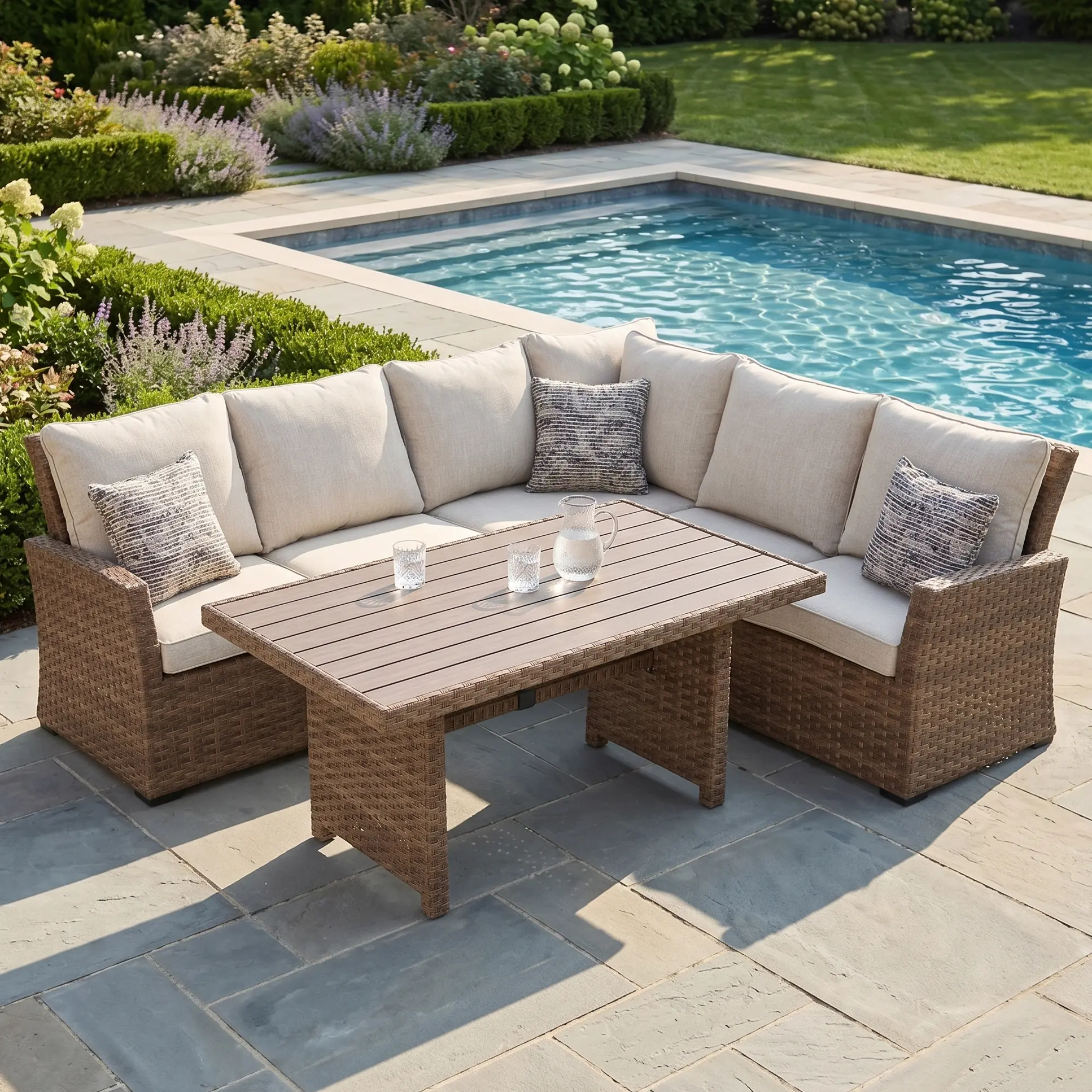 Arcadia Driftwood 3 Piece Sectional Group