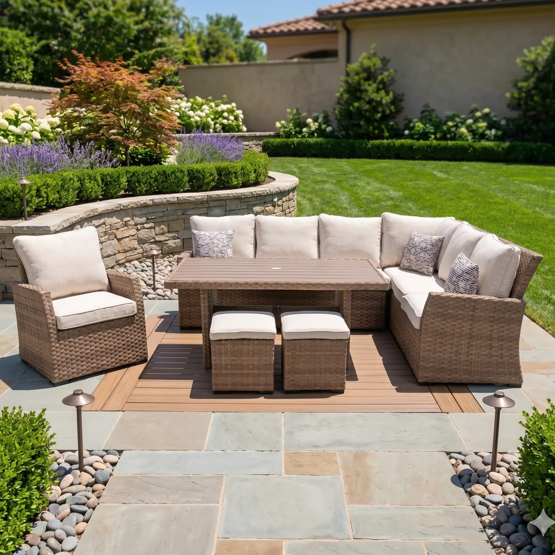 Arcadia Driftwood 6 Piece Sectional Group