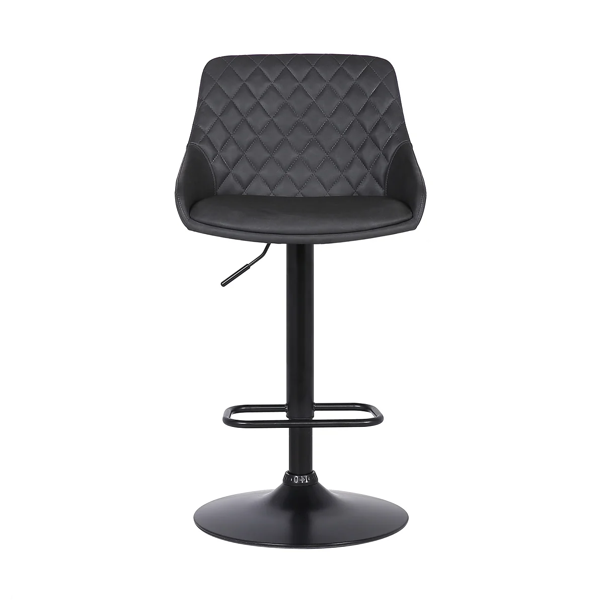 Ashley 26-30" Adjustable Stool - Black/Grey - Image 2