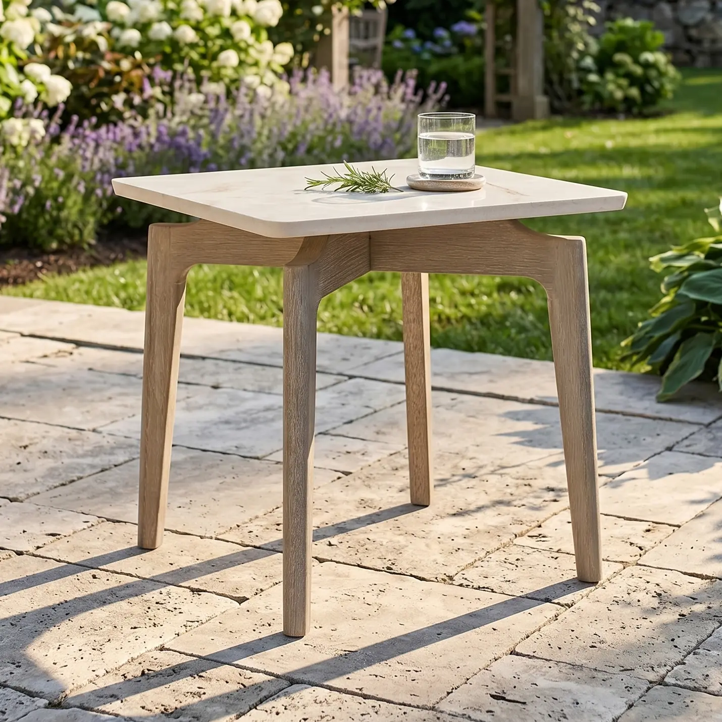 Aurora 20" Square Side Table