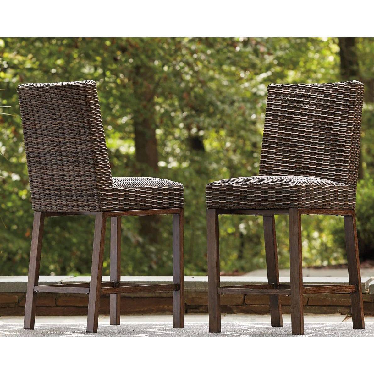 Bayfield 9 Piece Bar Height Fire Table Group - Image 4