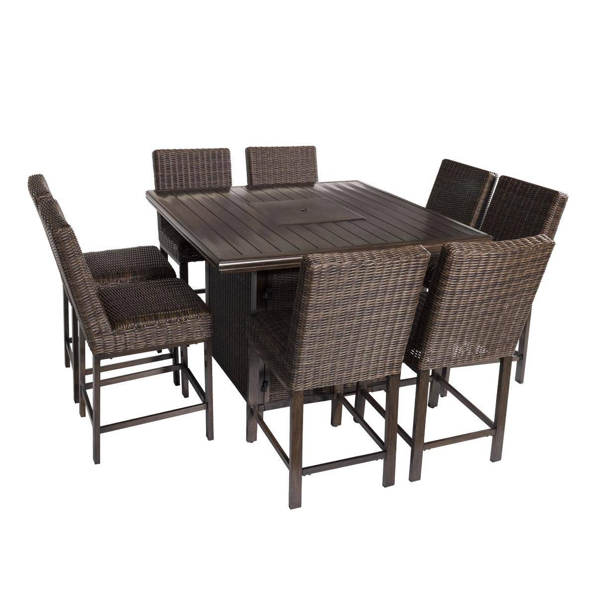 Bayfield 9 Piece Bar Height Fire Table Group - Image 5