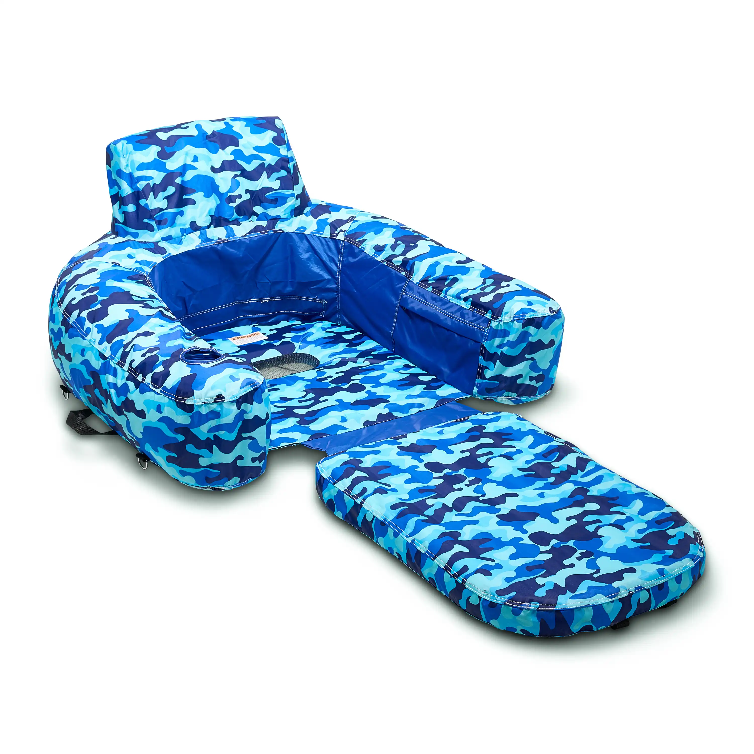 Blue Camo Extendable Lounge Chair - Image 3