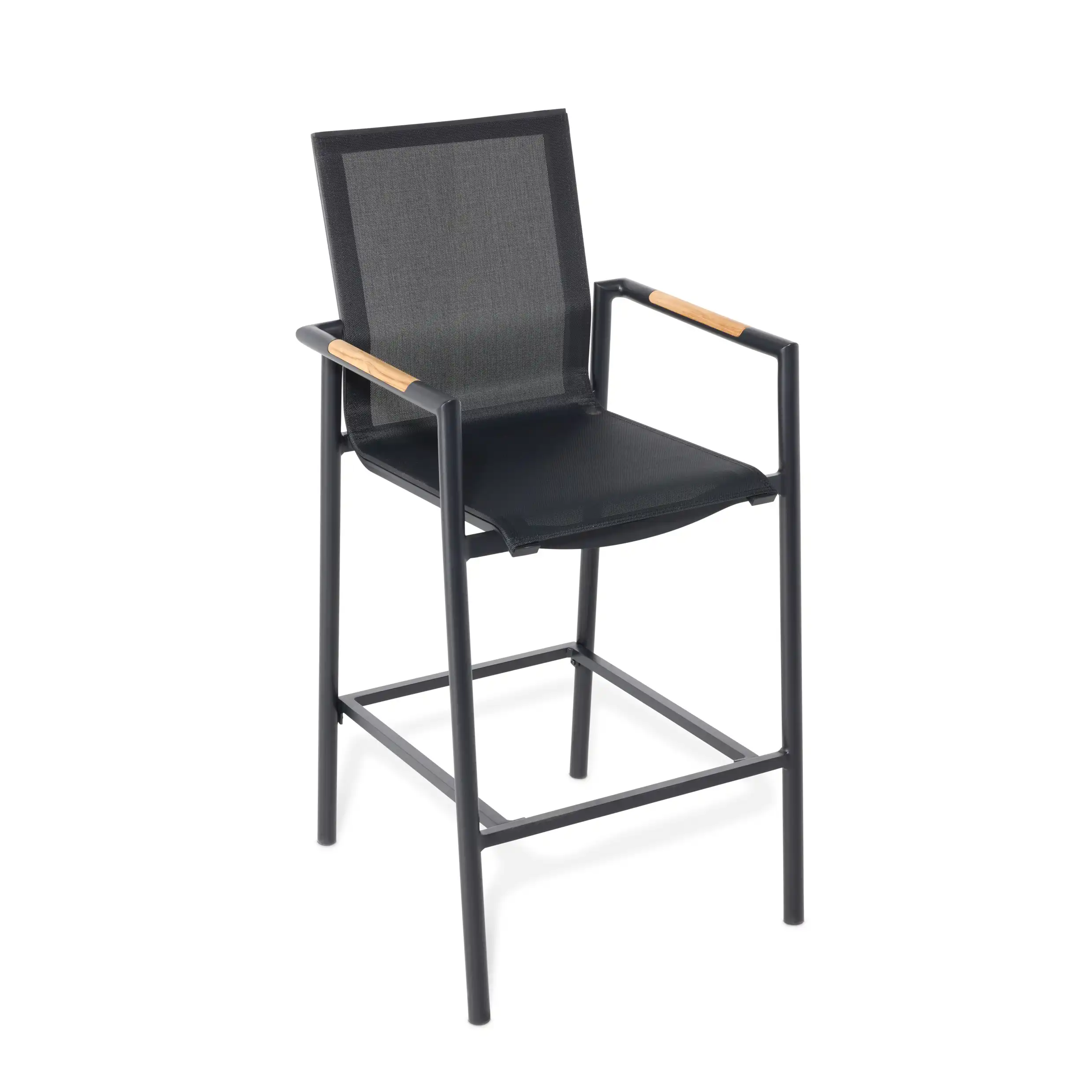 Capri 7 Piece Black Sling Bar Height Group - Image 15