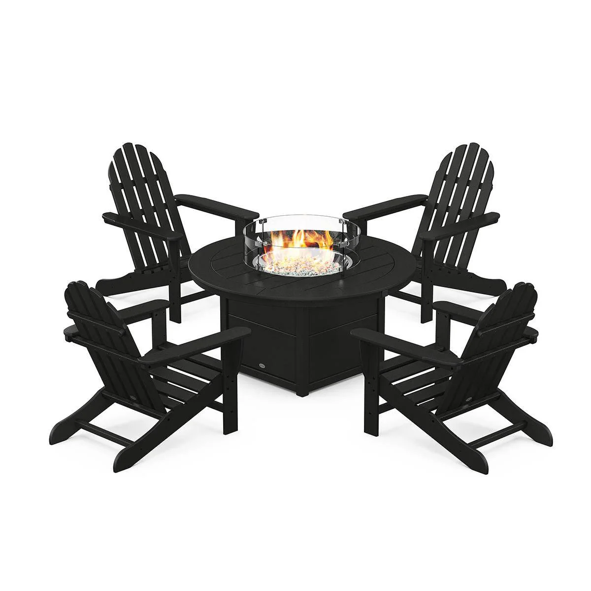 Classic Adirondack 5 Piece Conversation Fire Pit Set - Image 3