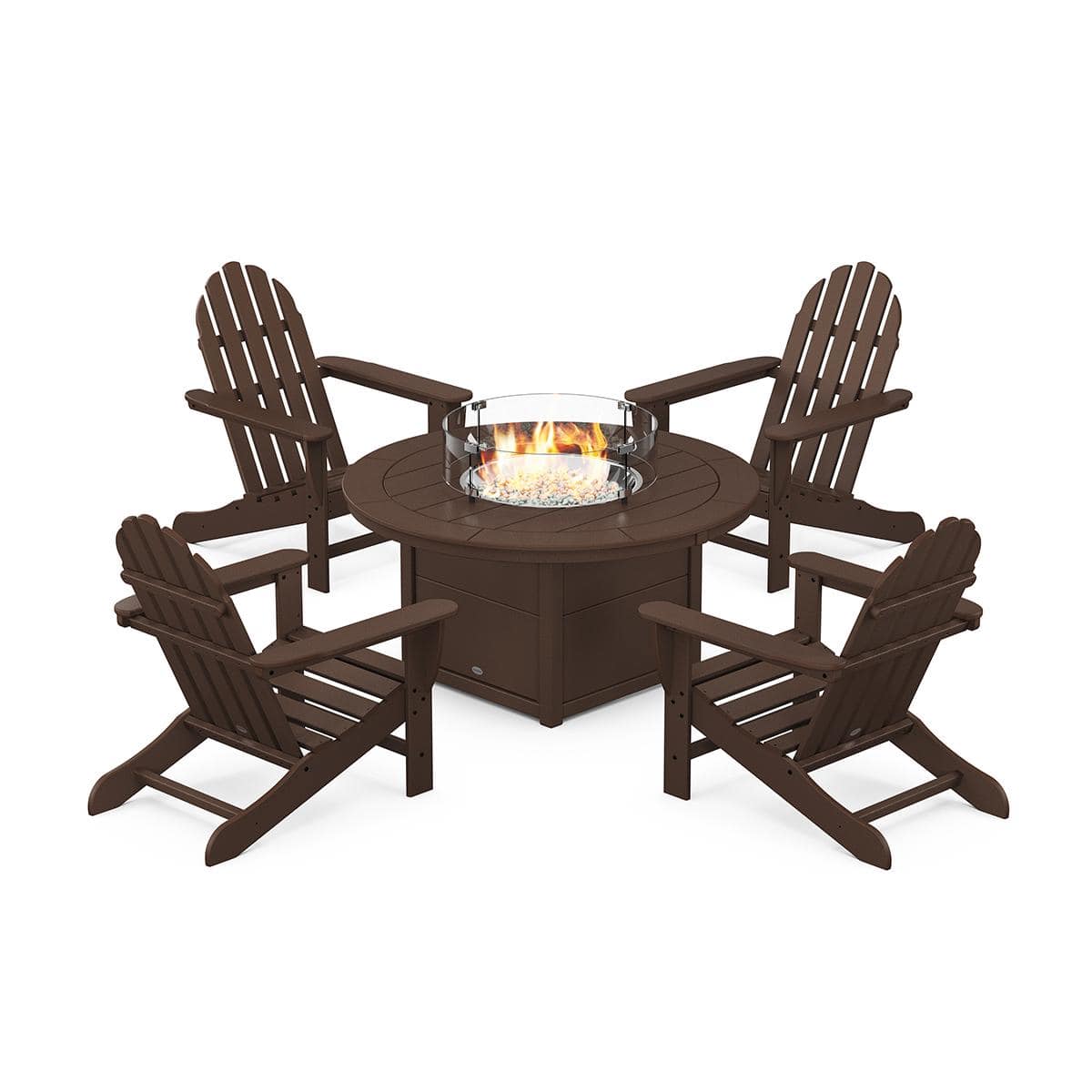 Classic Adirondack 5 Piece Conversation Fire Pit Set - Image 6