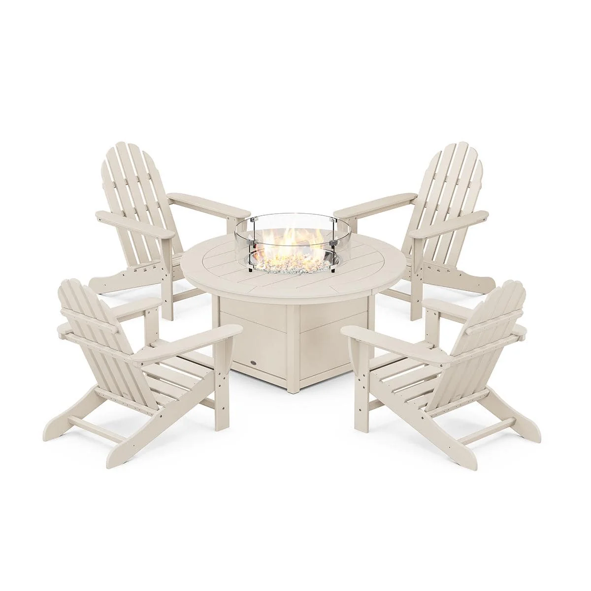 Classic Adirondack 5 Piece Conversation Fire Pit Set - Image 8