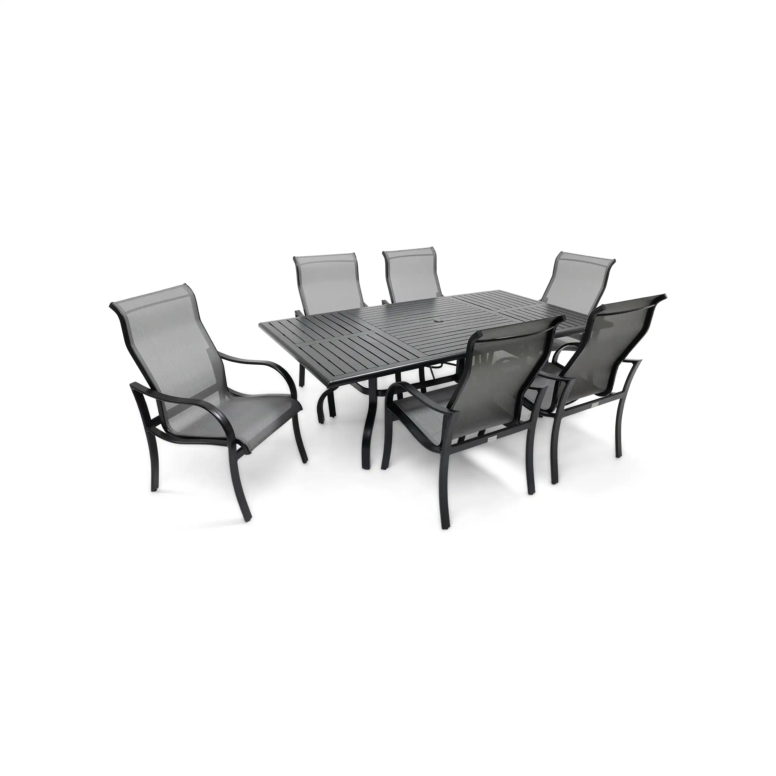 Coastline 7 Piece Black Dining Group - Image 3