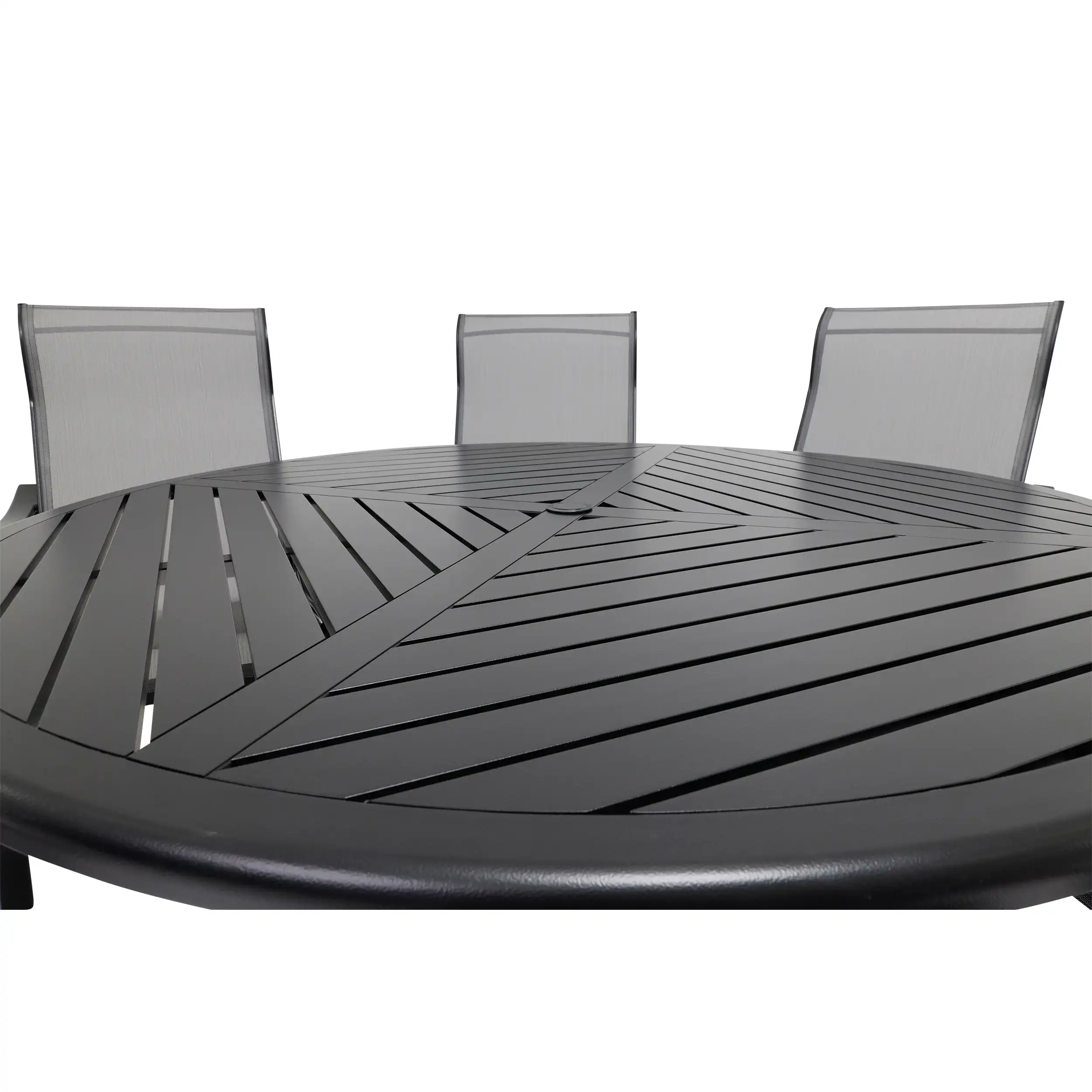Coastline 7 Piece Black Round Dining Group - Image 6