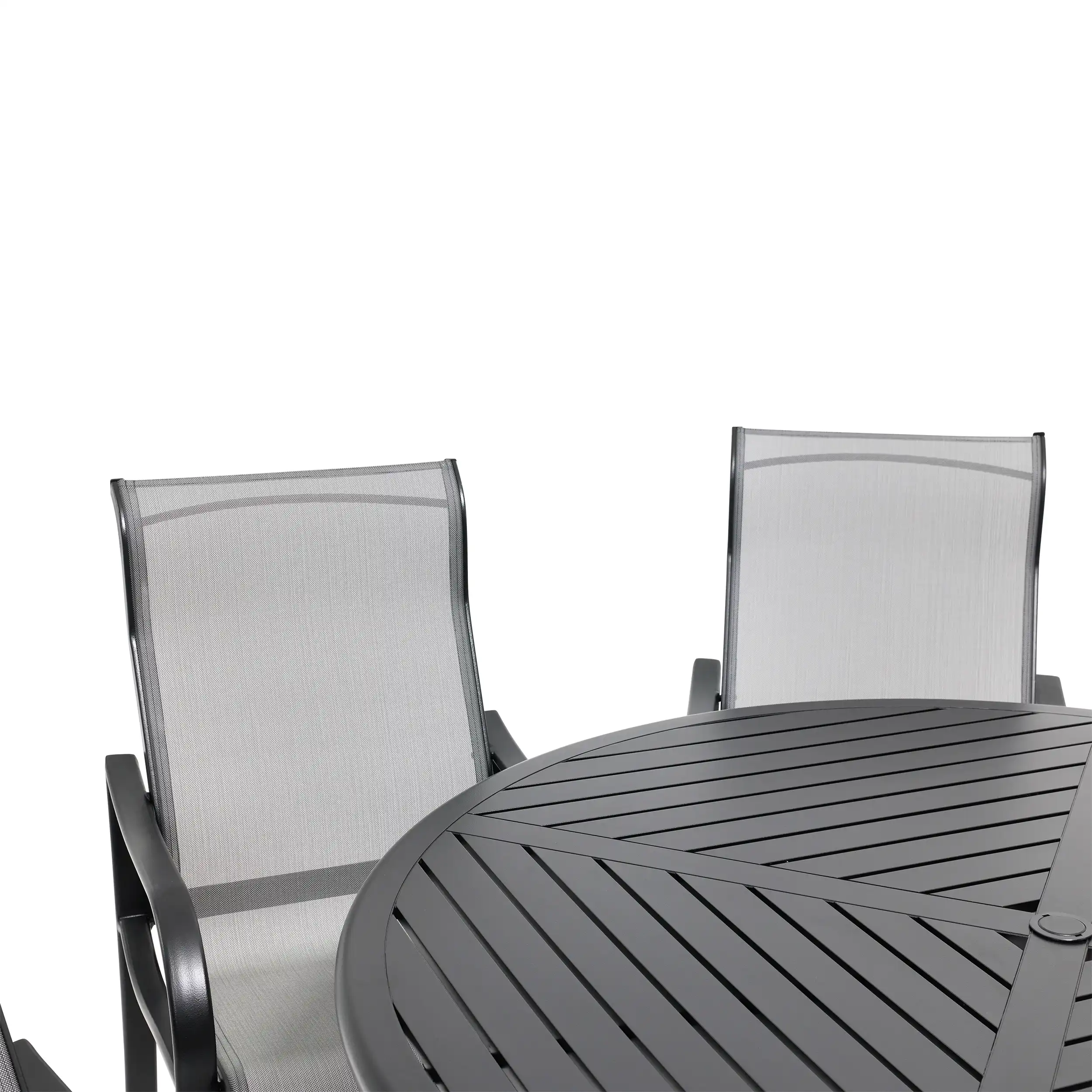 Coastline 7 Piece Black Round Dining Group - Image 7