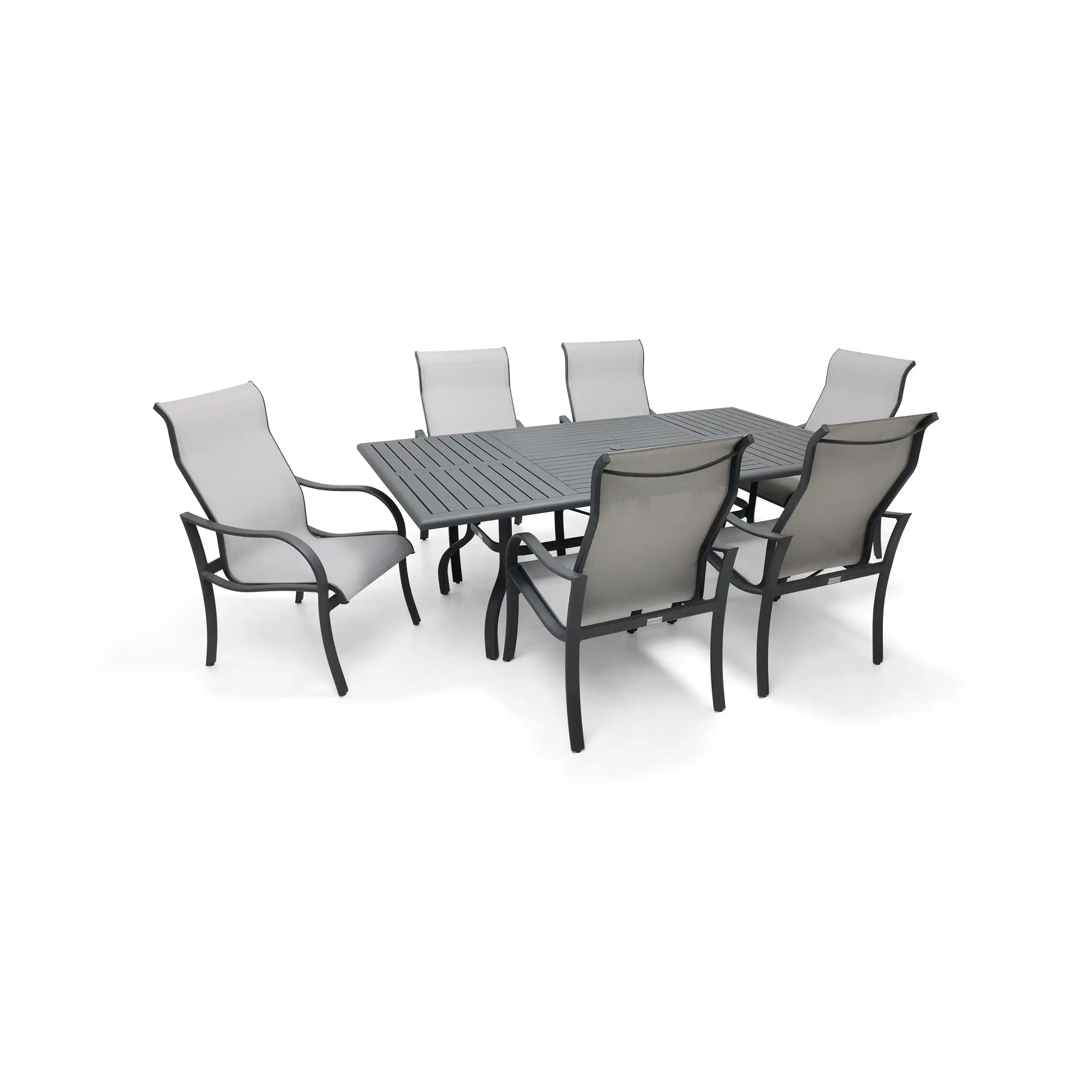 Coastline 7 Piece Graphite Dining Group - Image 2
