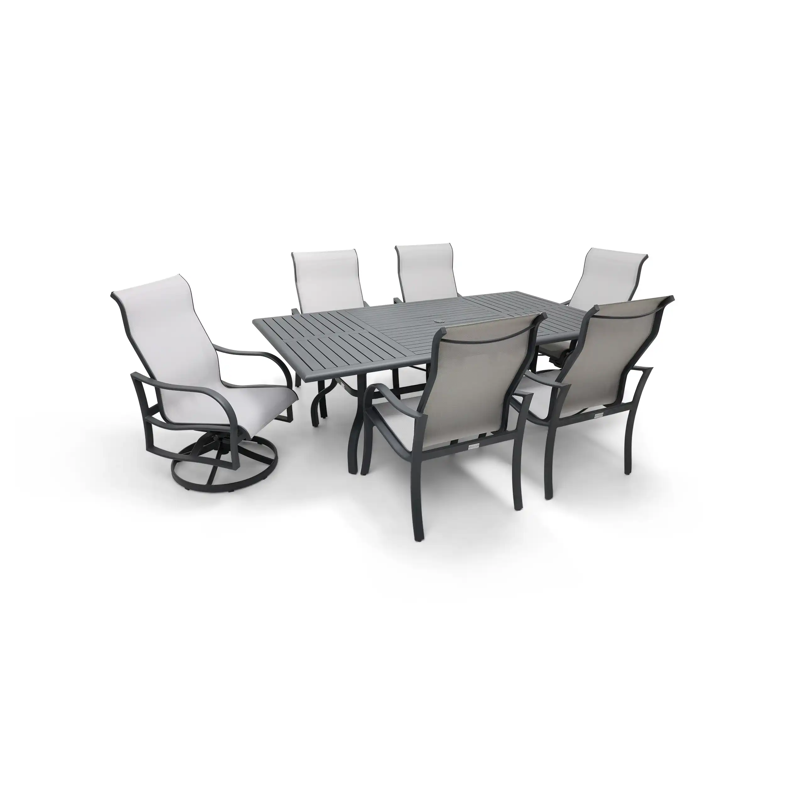 Coastline 7 Piece Graphite Dining Group - Image 4