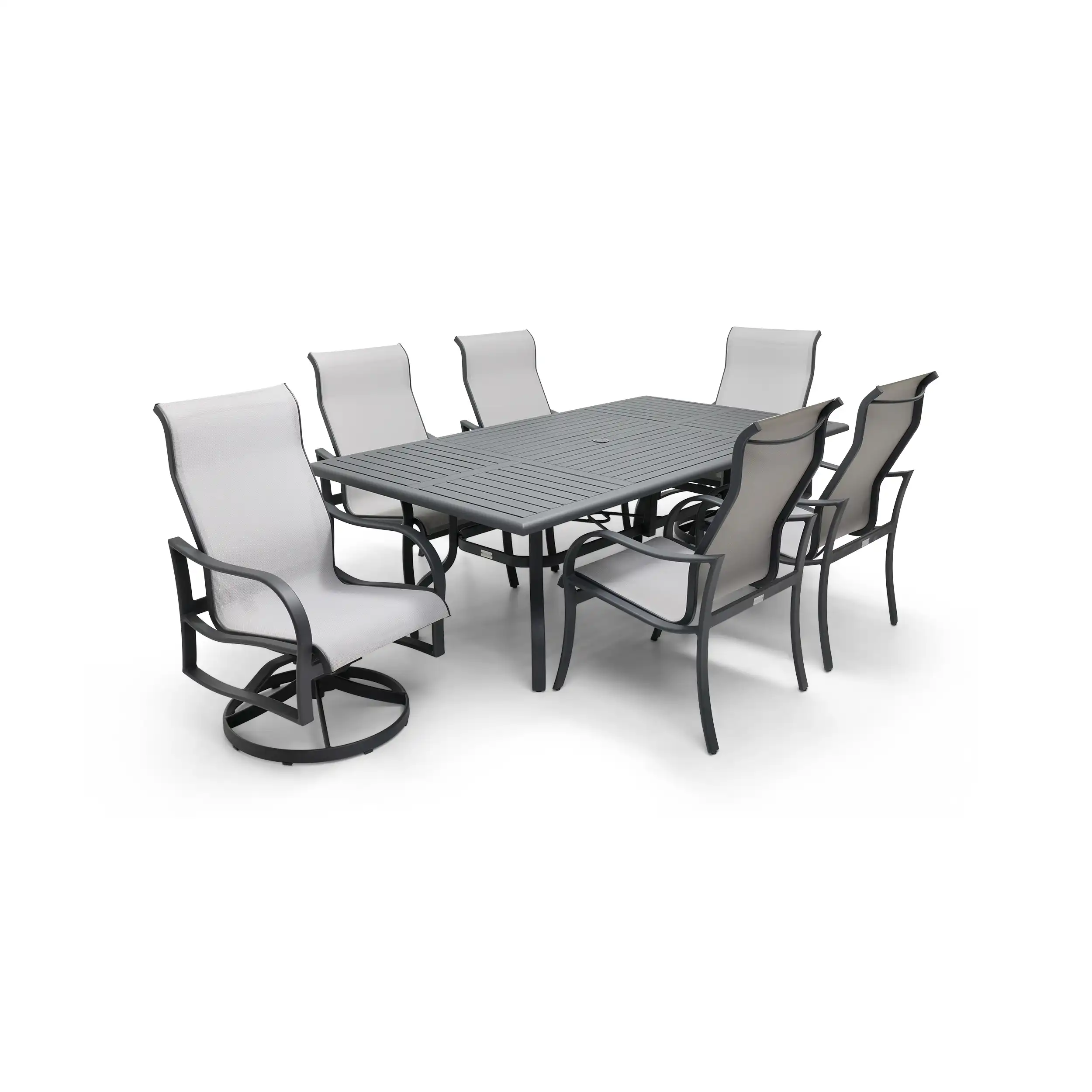 Coastline 7 Piece Graphite Dining Group - Image 5