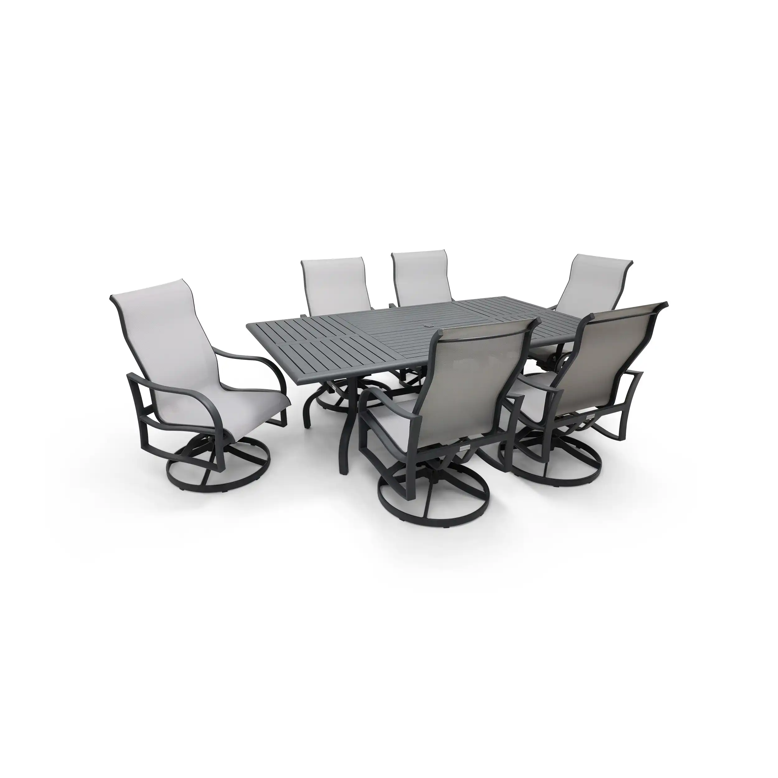 Coastline 7 Piece Graphite Dining Group - Image 6