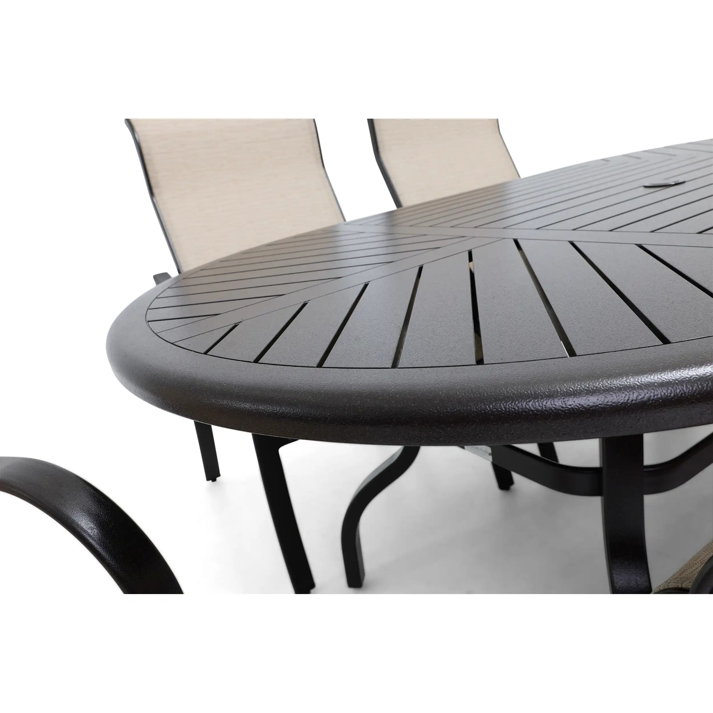 Coastline 7 Piece Scoria Oval Dining Group - Image 10