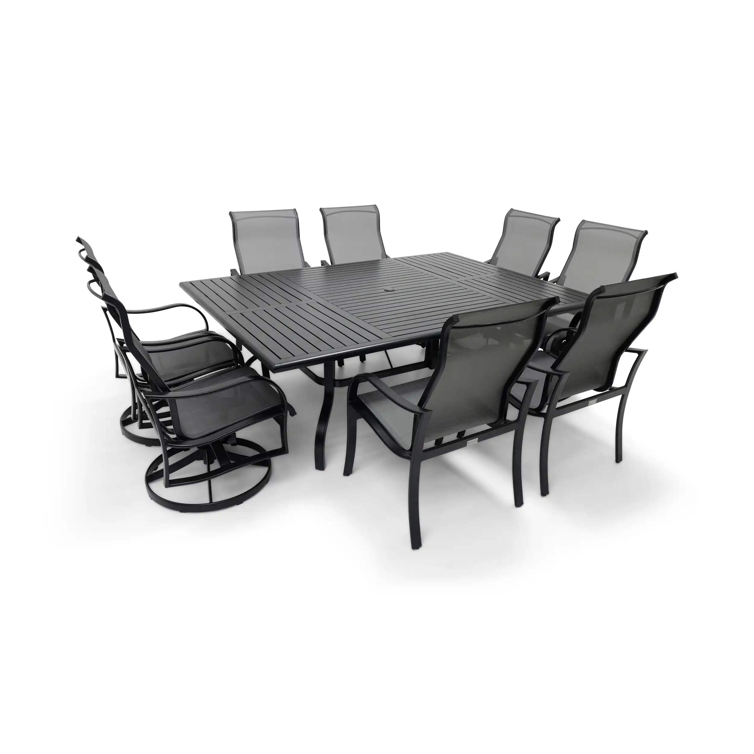 Coastline 9 Piece Black Dining Group W/ 60"x84" Rect. Table - Image 4